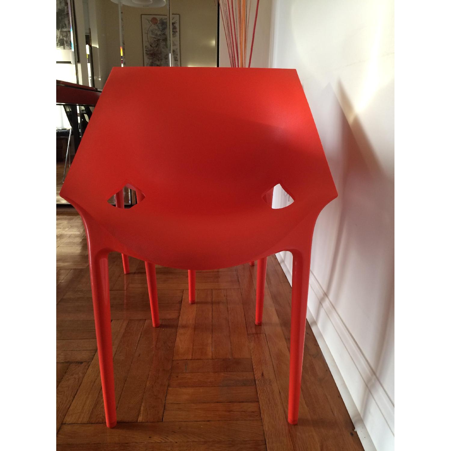 Kartell Dr. Yes Chair by Philippe Starck in Matte Orange Red - image-4