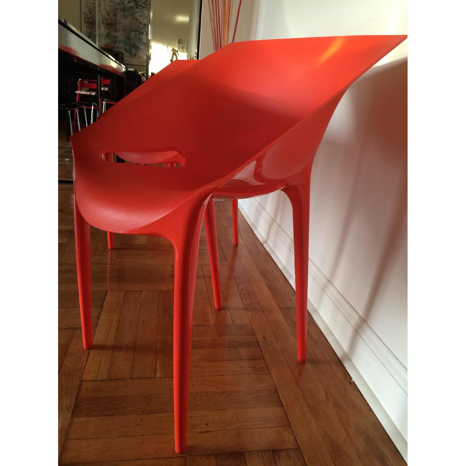 Kartell Dr. Yes Chair by Philippe Starck in Matte Orange Red - image-5