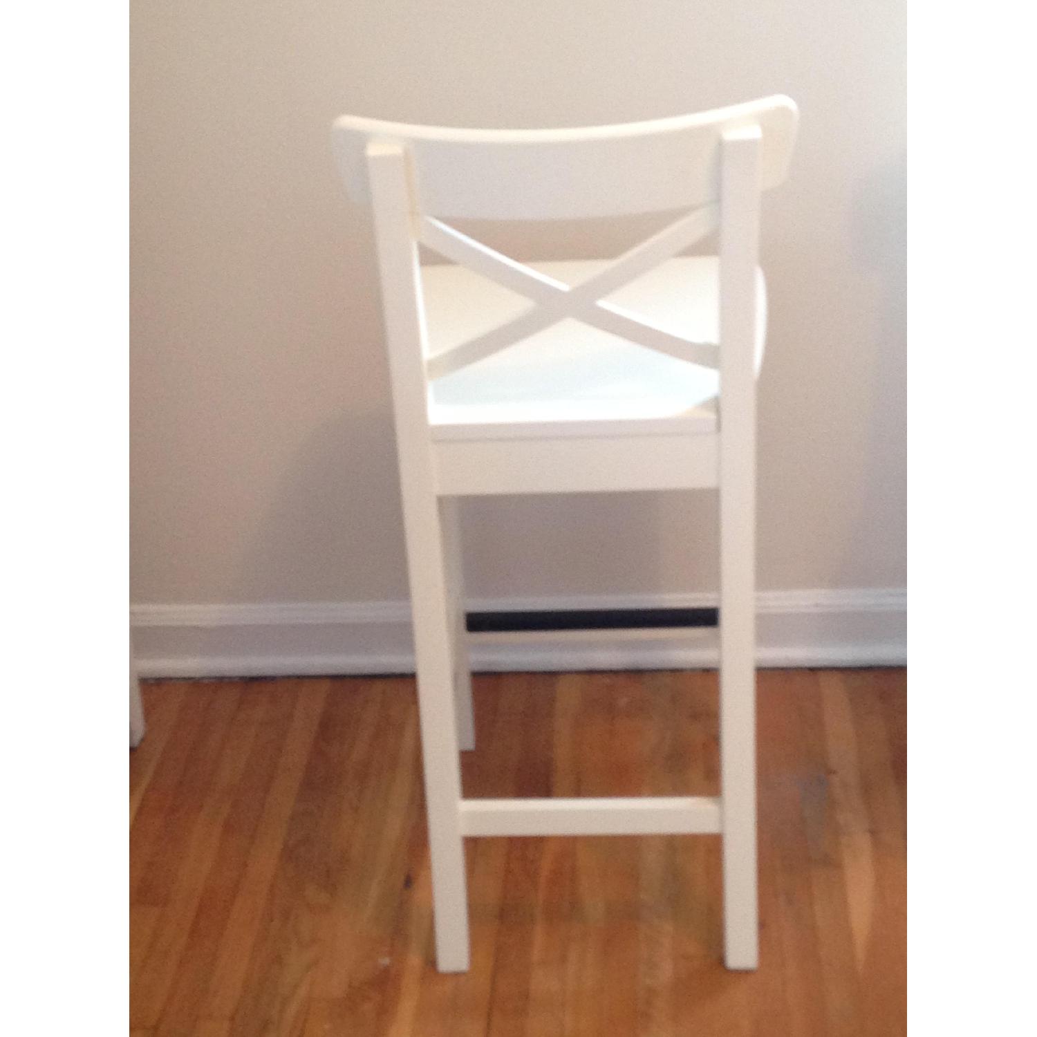 Ikea Ingolf Bar Stools w/ Back Rest AptDeco