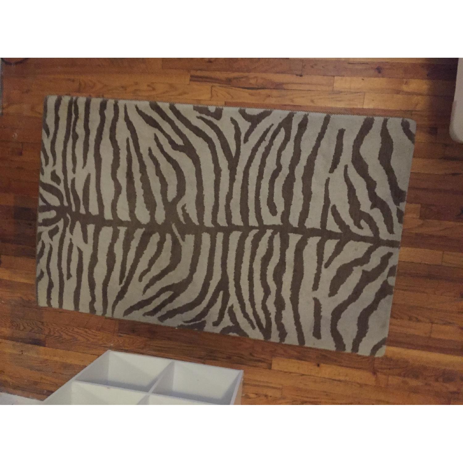 Pottery Barn Zebra Rug - image-1