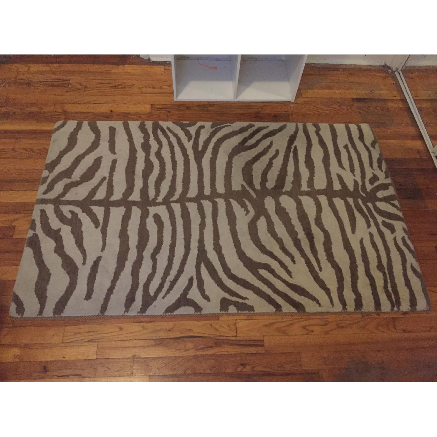 Pottery Barn Zebra Rug - image-2