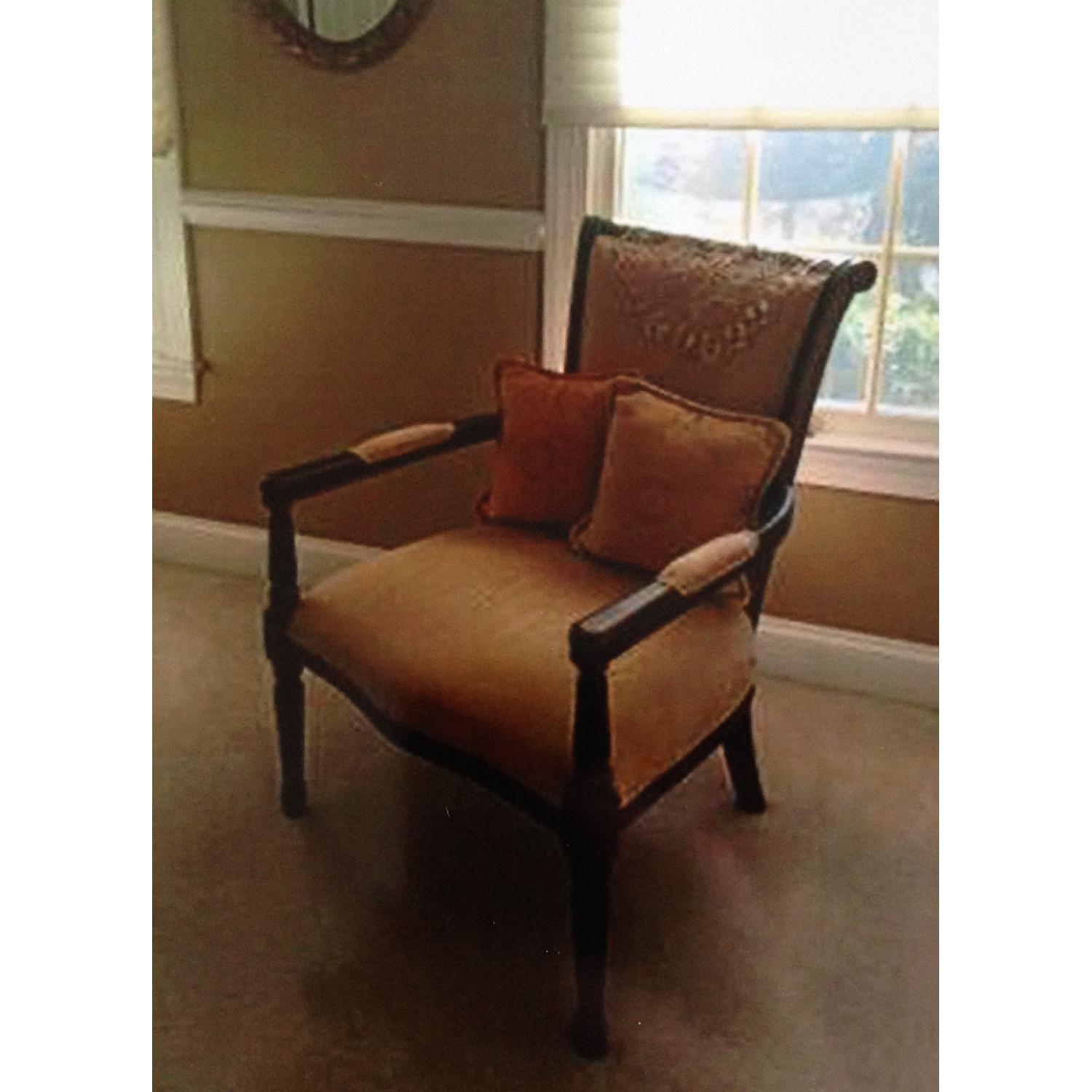 Wood Upholstered Chair - image-3