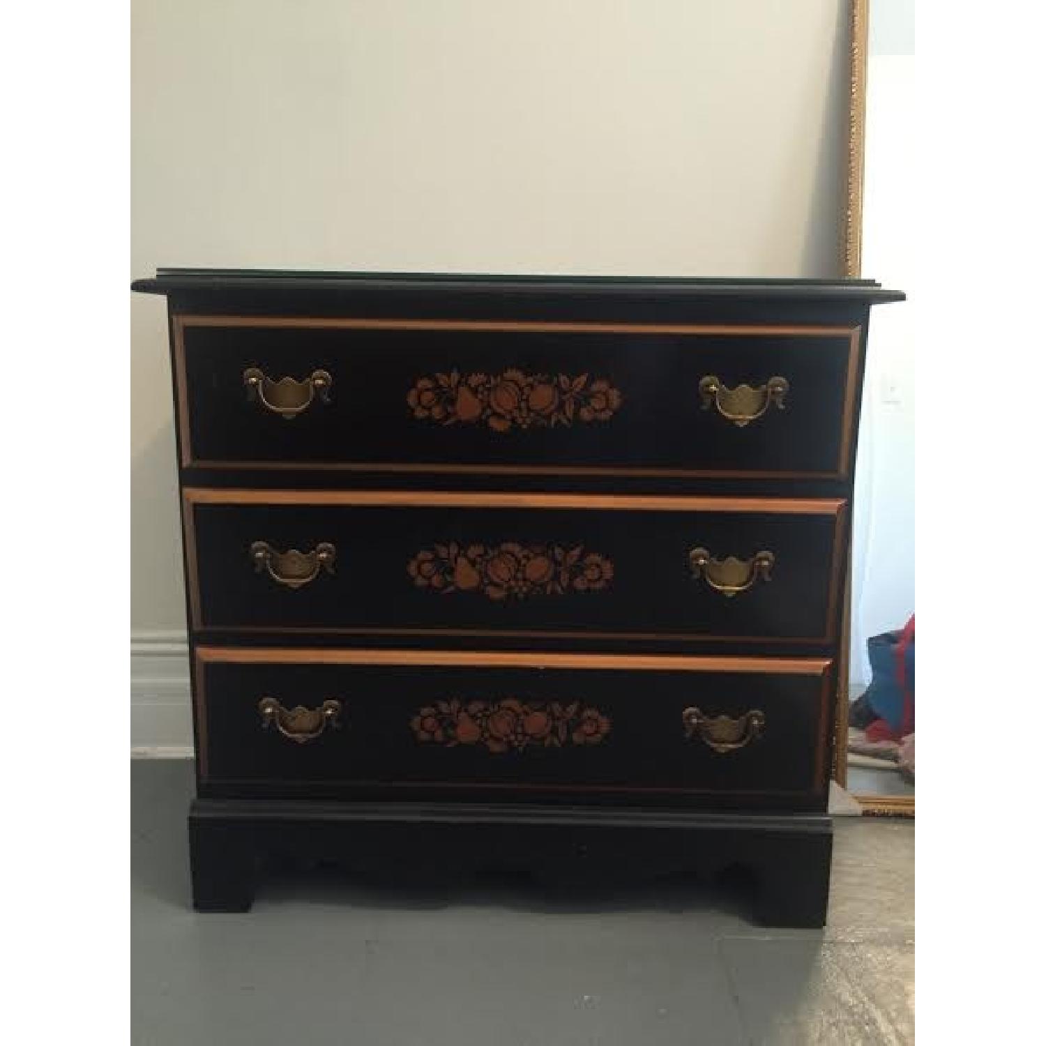 Solid Wood Black Dresser AptDeco