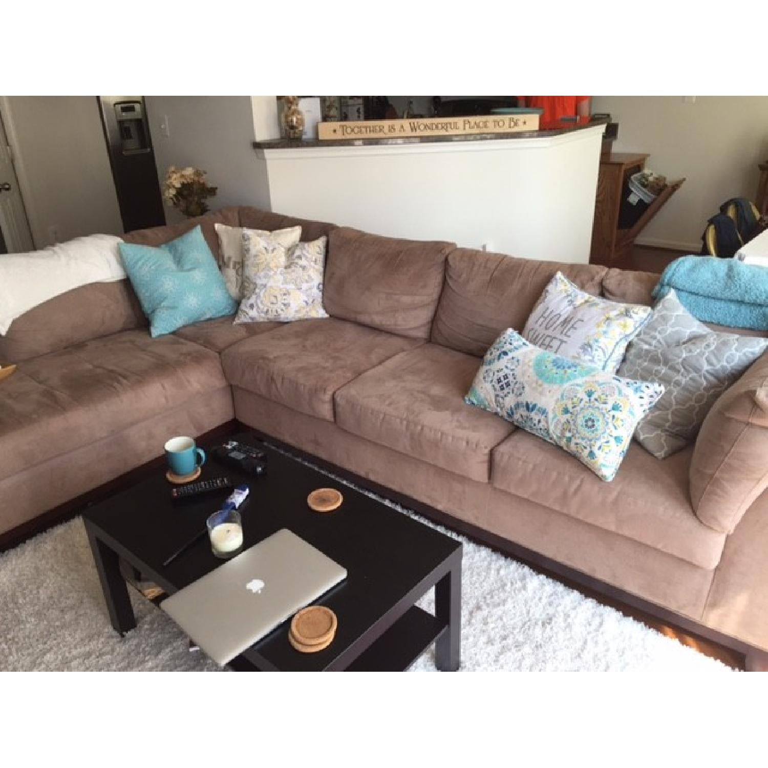 Soho II 2 Piece Sectional in Tan/Beige - image-1