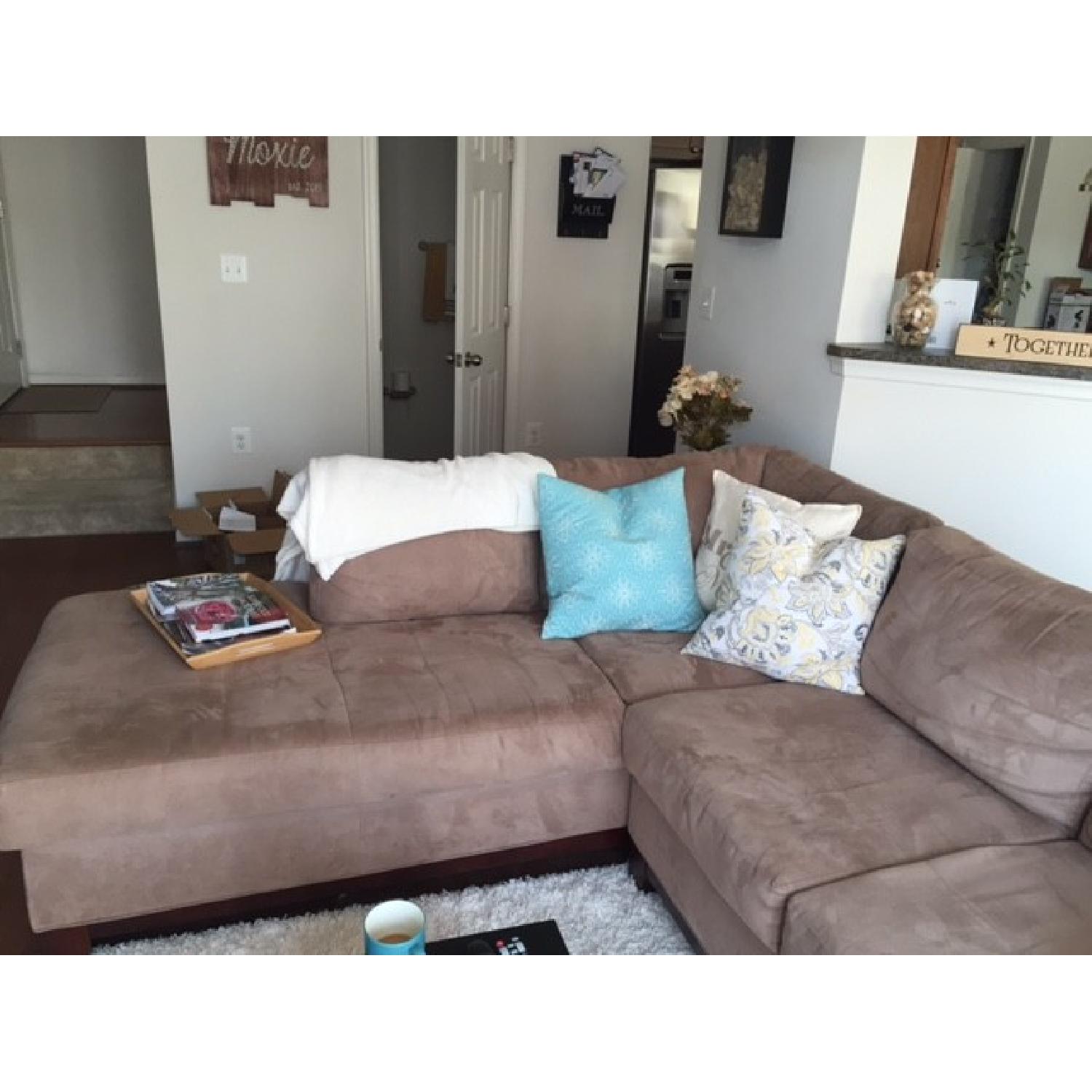 Soho II 2 Piece Sectional in Tan/Beige - image-2