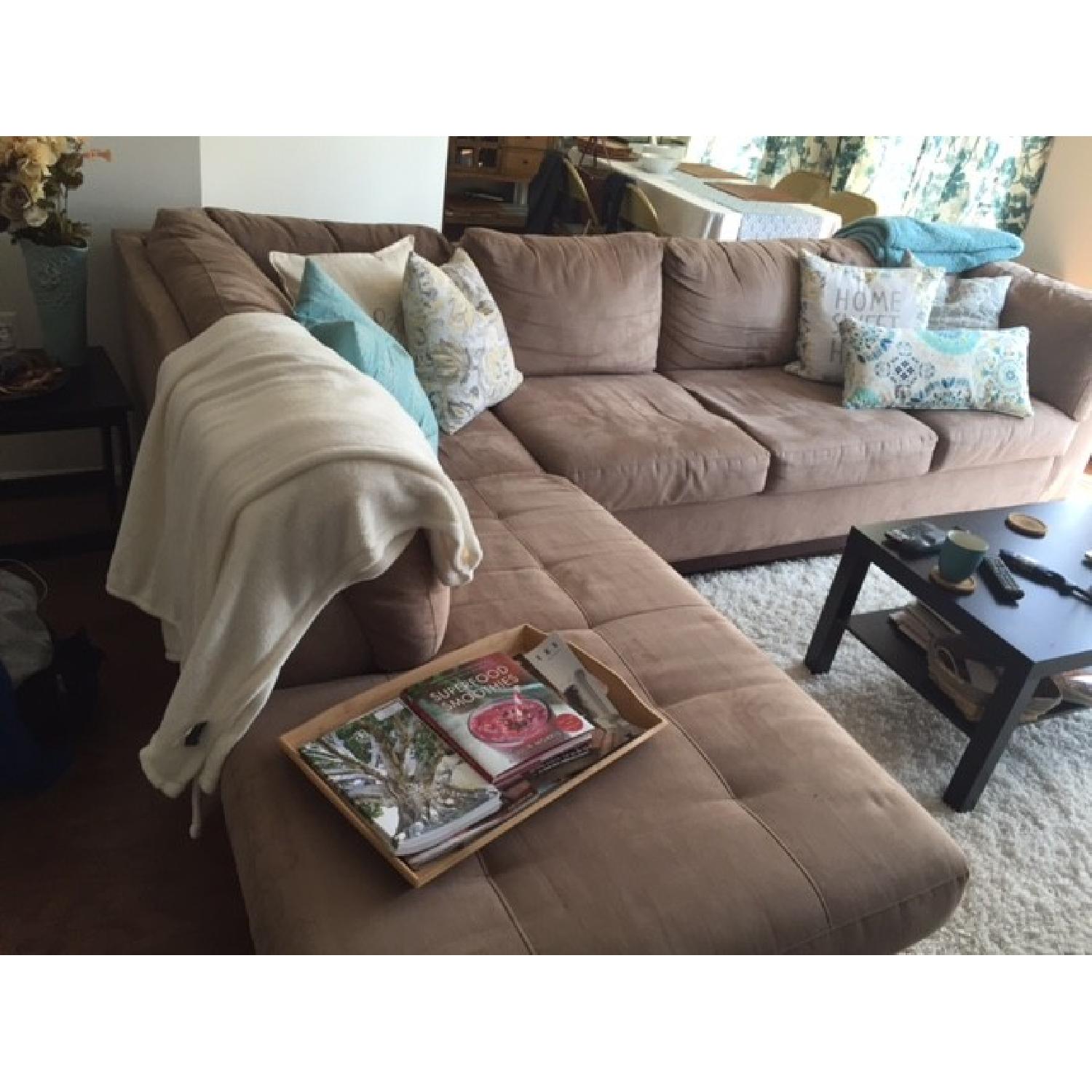 Soho II 2 Piece Sectional in Tan/Beige - image-4