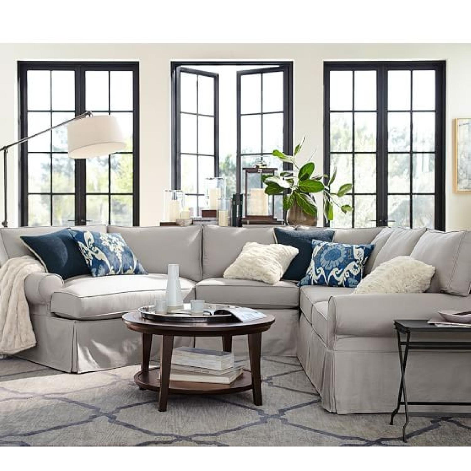 Pottery Barn Metropolitan Round Coffee Table - image-2