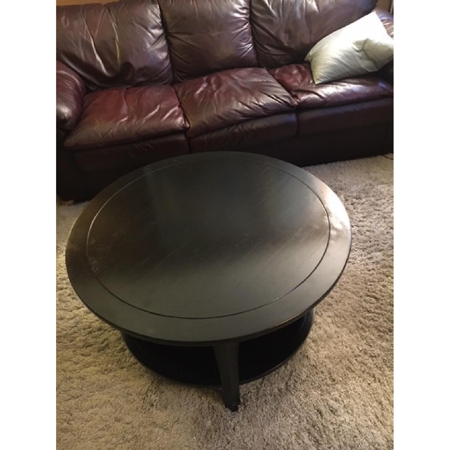 Pottery Barn Metropolitan Round Coffee Table - image-3