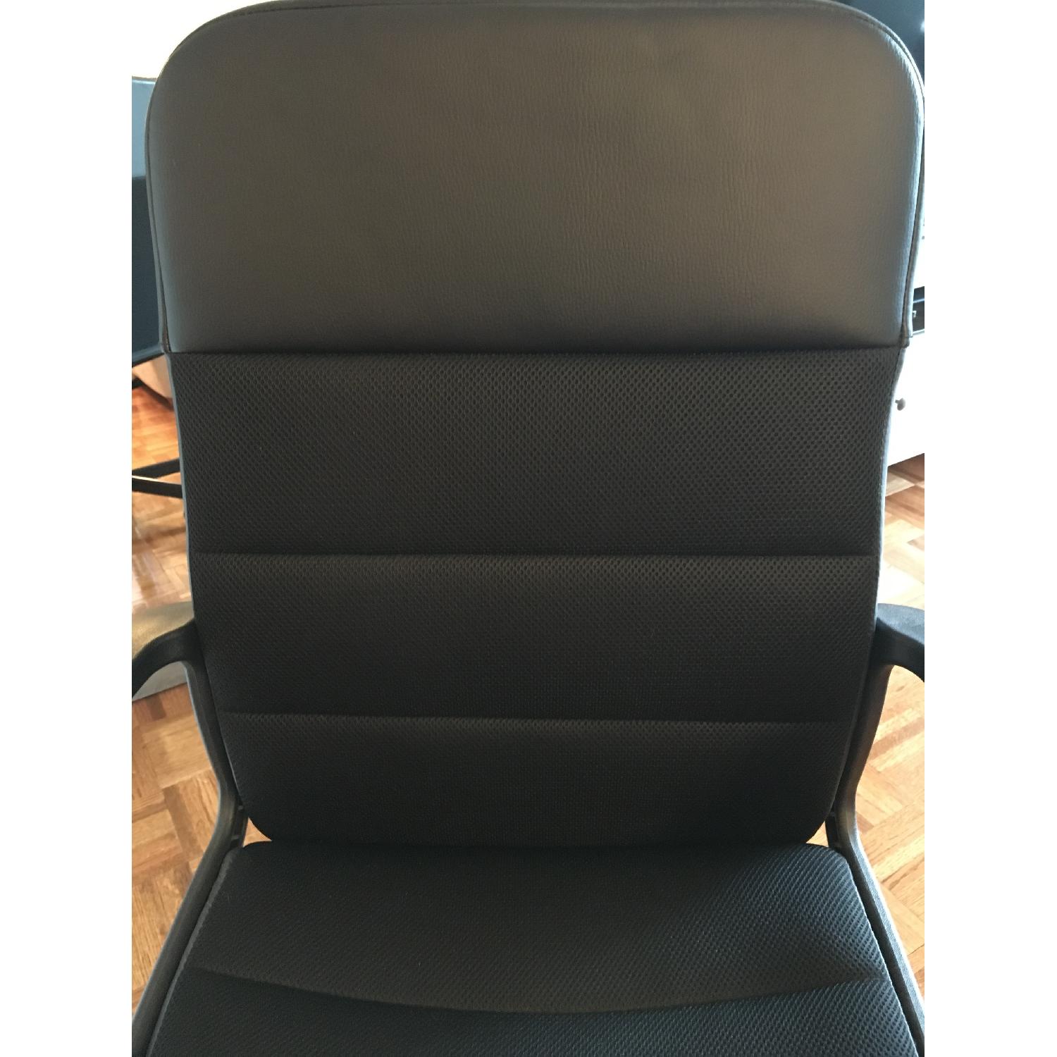 Staples Black Computer Chair on Wheels - image-4