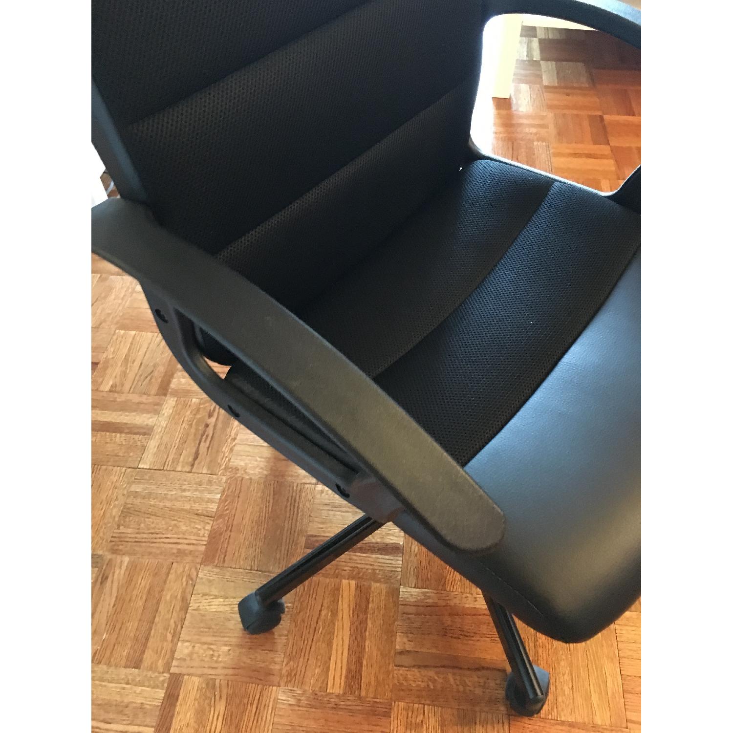 Staples Black Computer Chair on Wheels - image-5