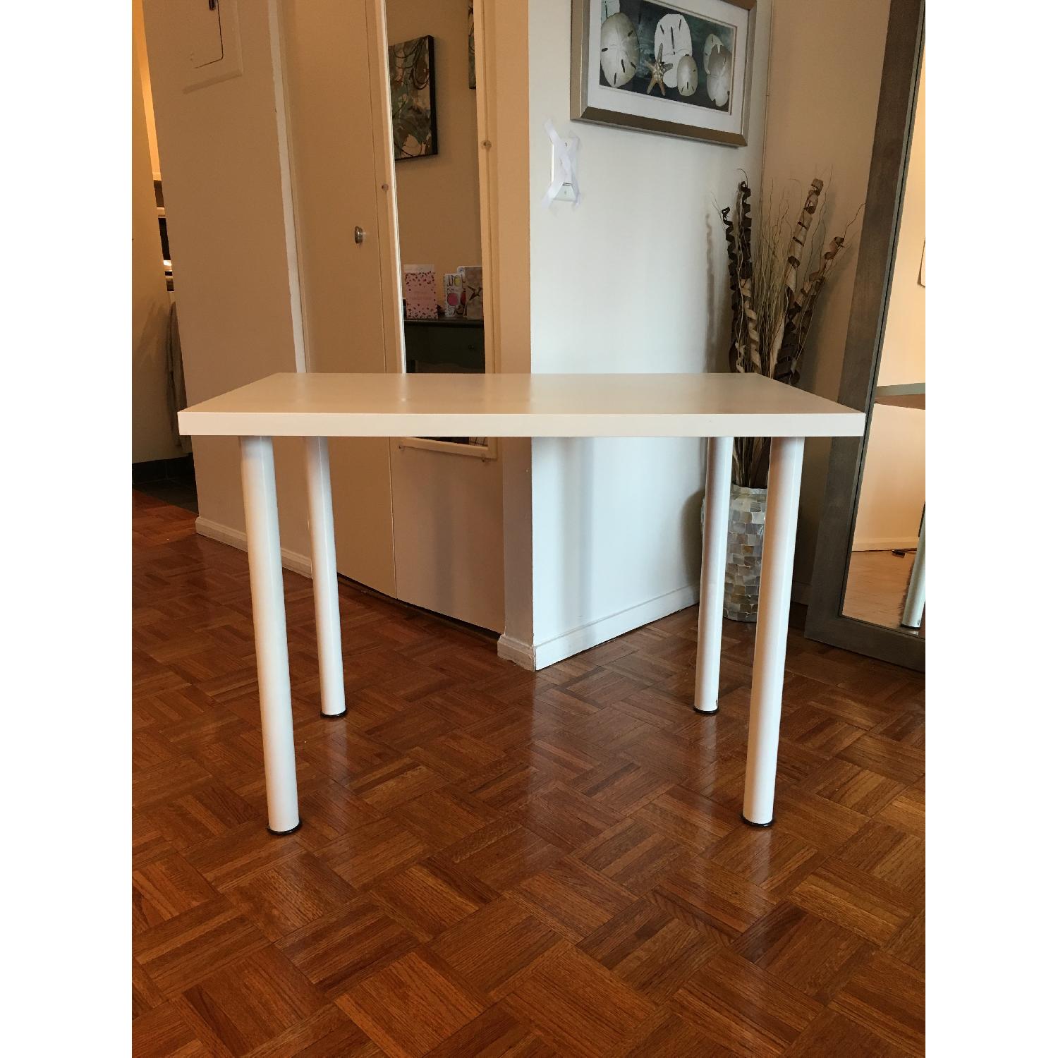 Ikea White Computer Table - image-1