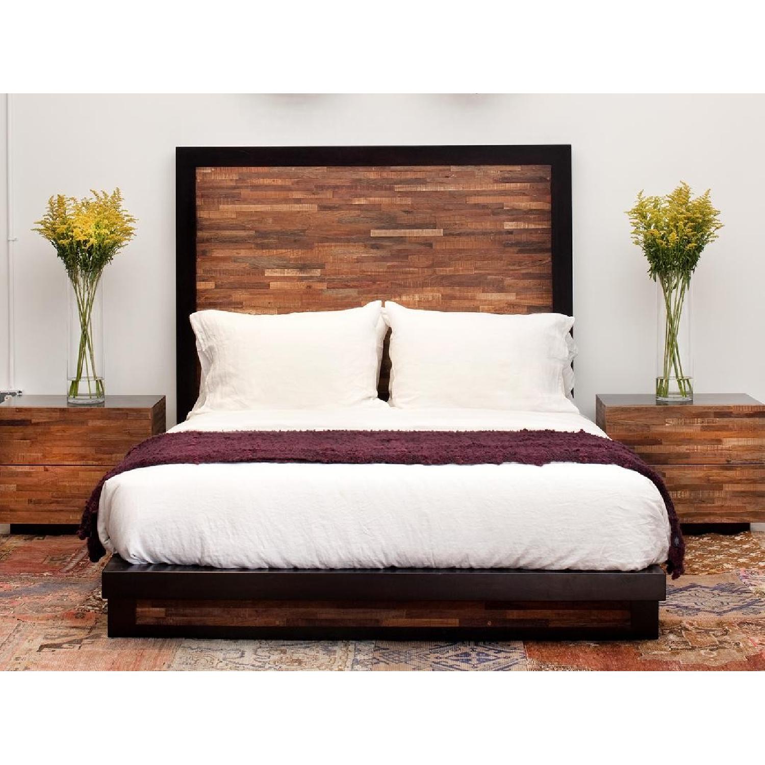 Environment Furniture Santomer High Headboard Queen Bed - image-1