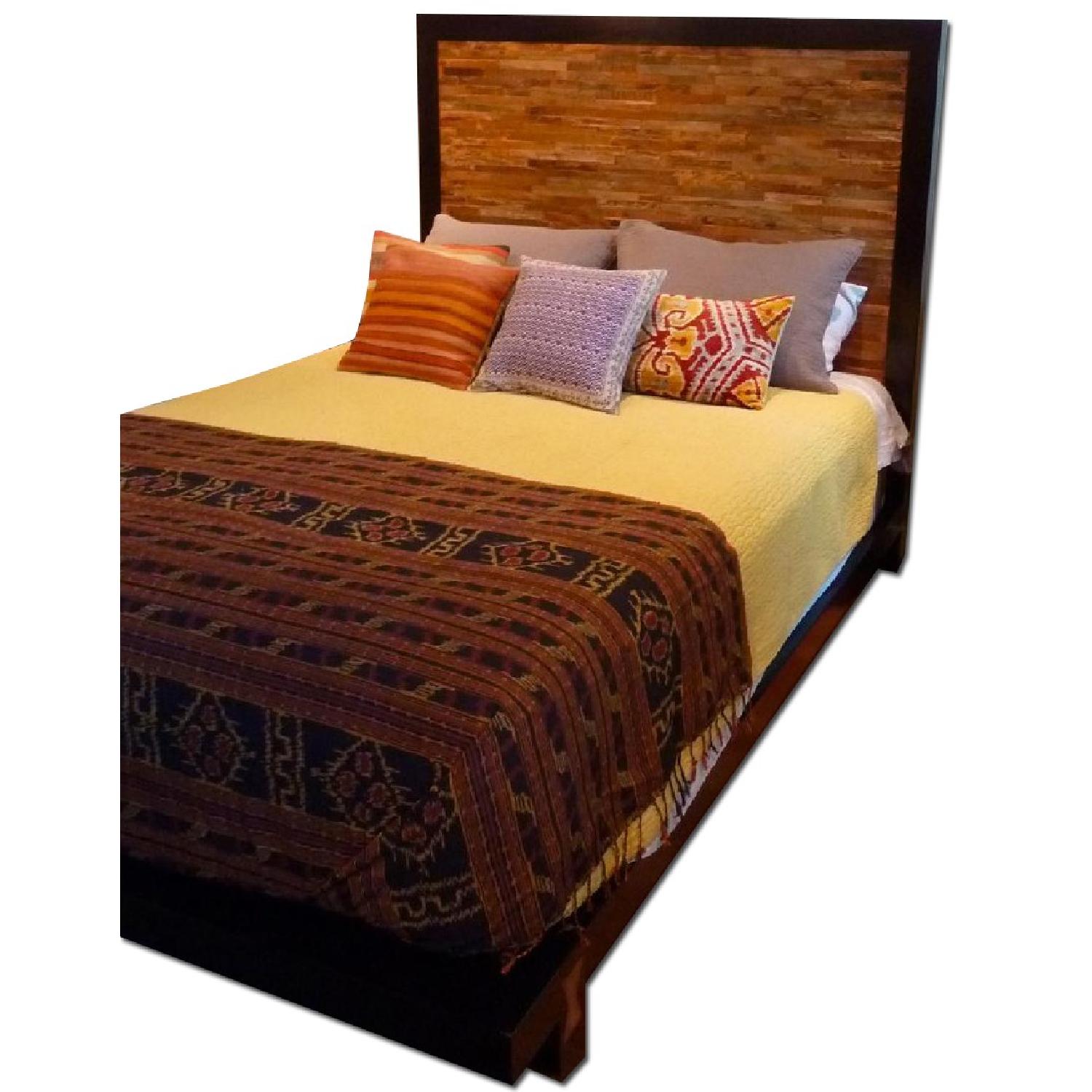 Environment Furniture Santomer High Headboard Queen Bed - image-0