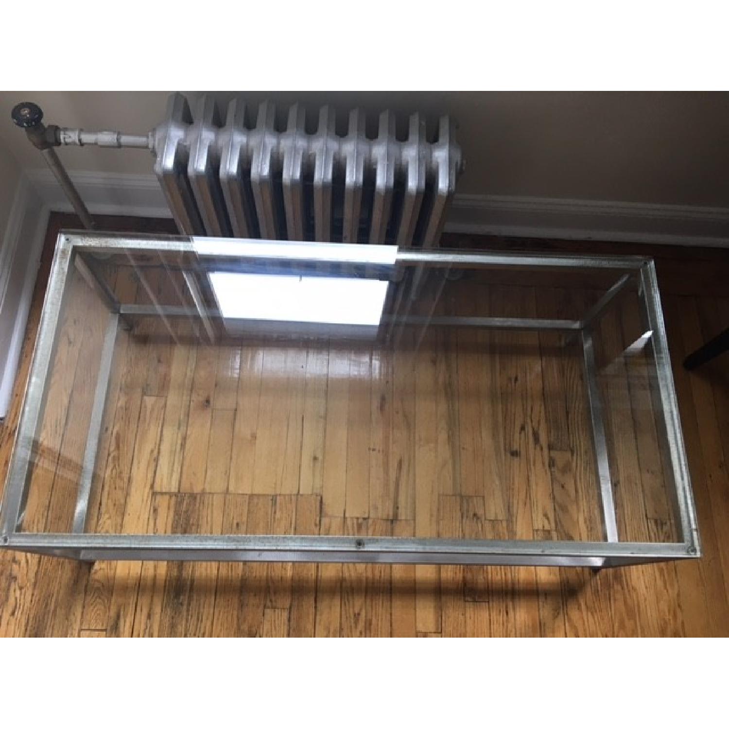 Crate & Barrel Era Rectangular Glass Coffee Table - image-4