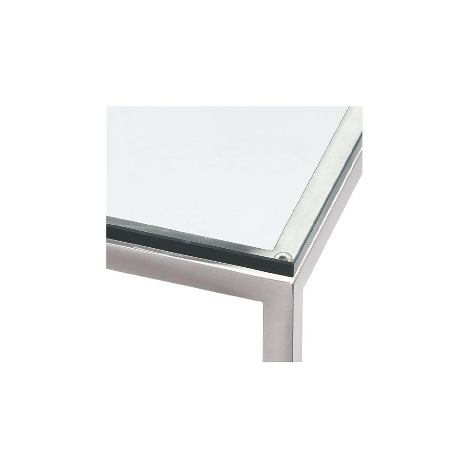 Crate & Barrel Era Rectangular Glass Coffee Table - image-6