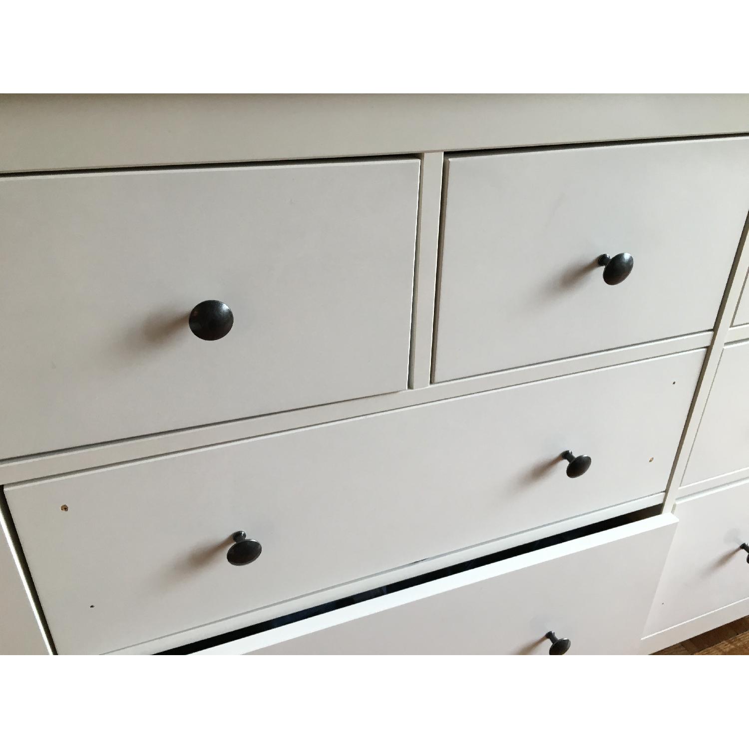 Ikea White Dresser w/ 4 Large & 4 Small Drawers - image-2