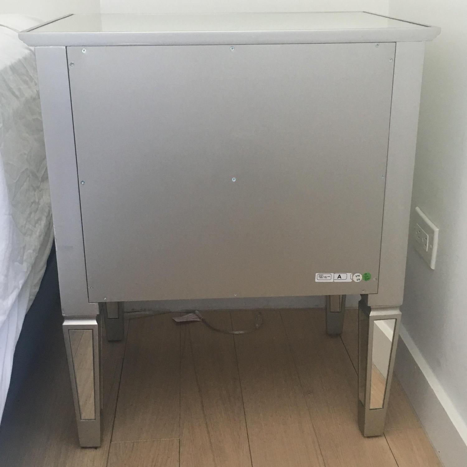 Pottery Barn Park Mirrored 2-Drawer Bedside Table - image-4