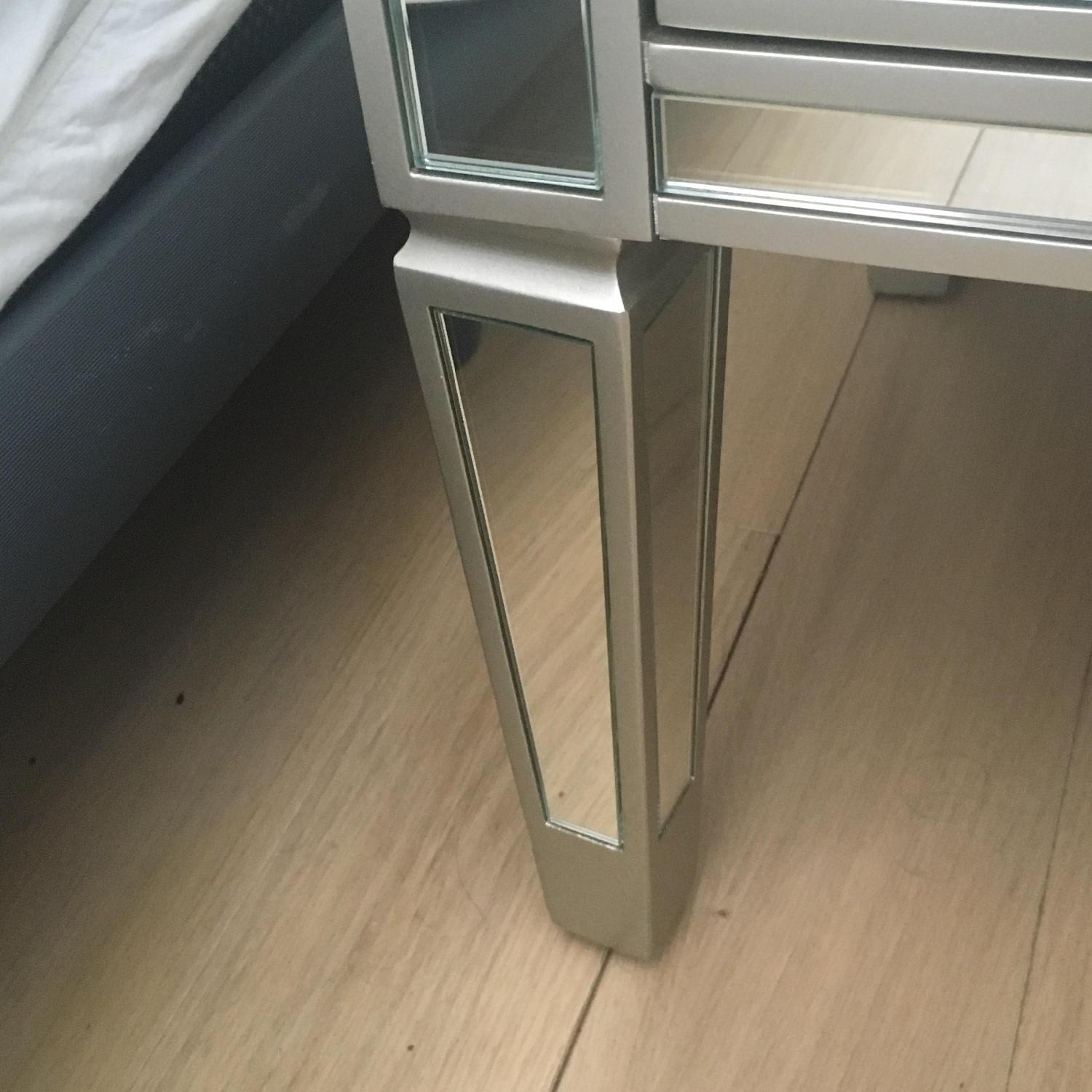 Pottery Barn Park Mirrored 2-Drawer Bedside Table - image-5