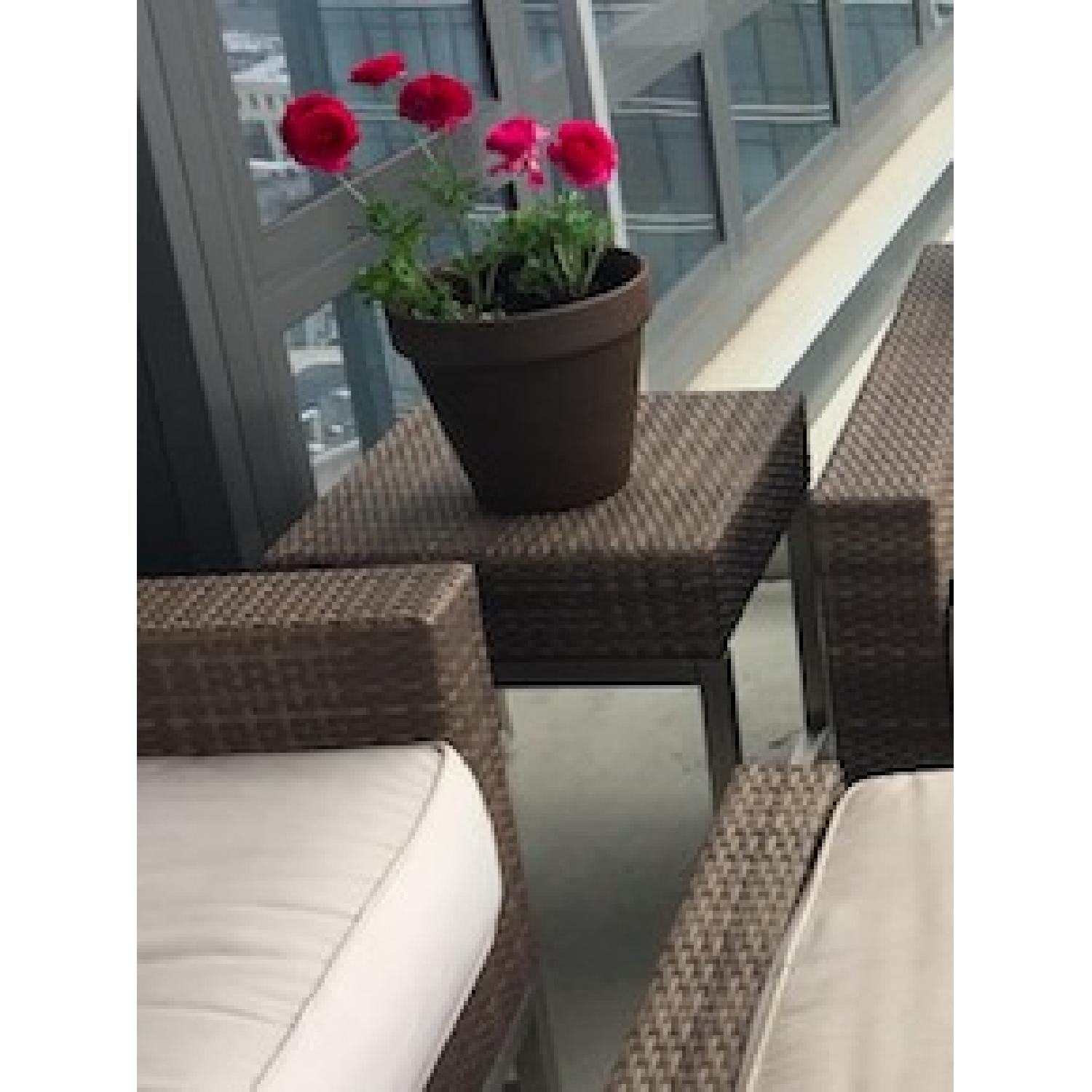 Thos Baker Palms Collection Armchairs & Ottoman + Side Table - image-3