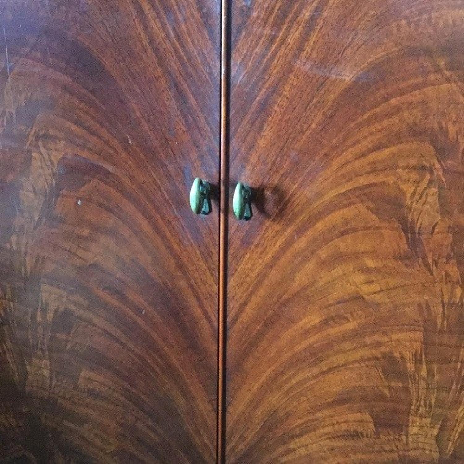 1950's Wood Cabinet w/ Admiral Home Entertainment Center - image-1