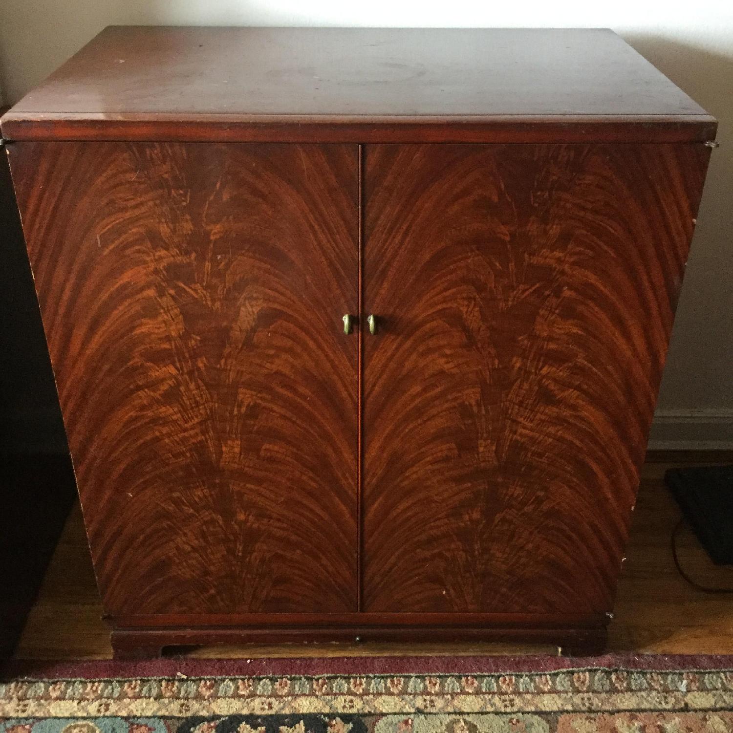 1950's Wood Cabinet w/ Admiral Home Entertainment Center - image-5