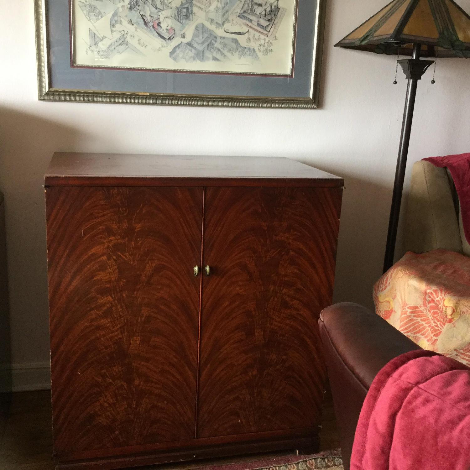 1950's Wood Cabinet w/ Admiral Home Entertainment Center - image-6