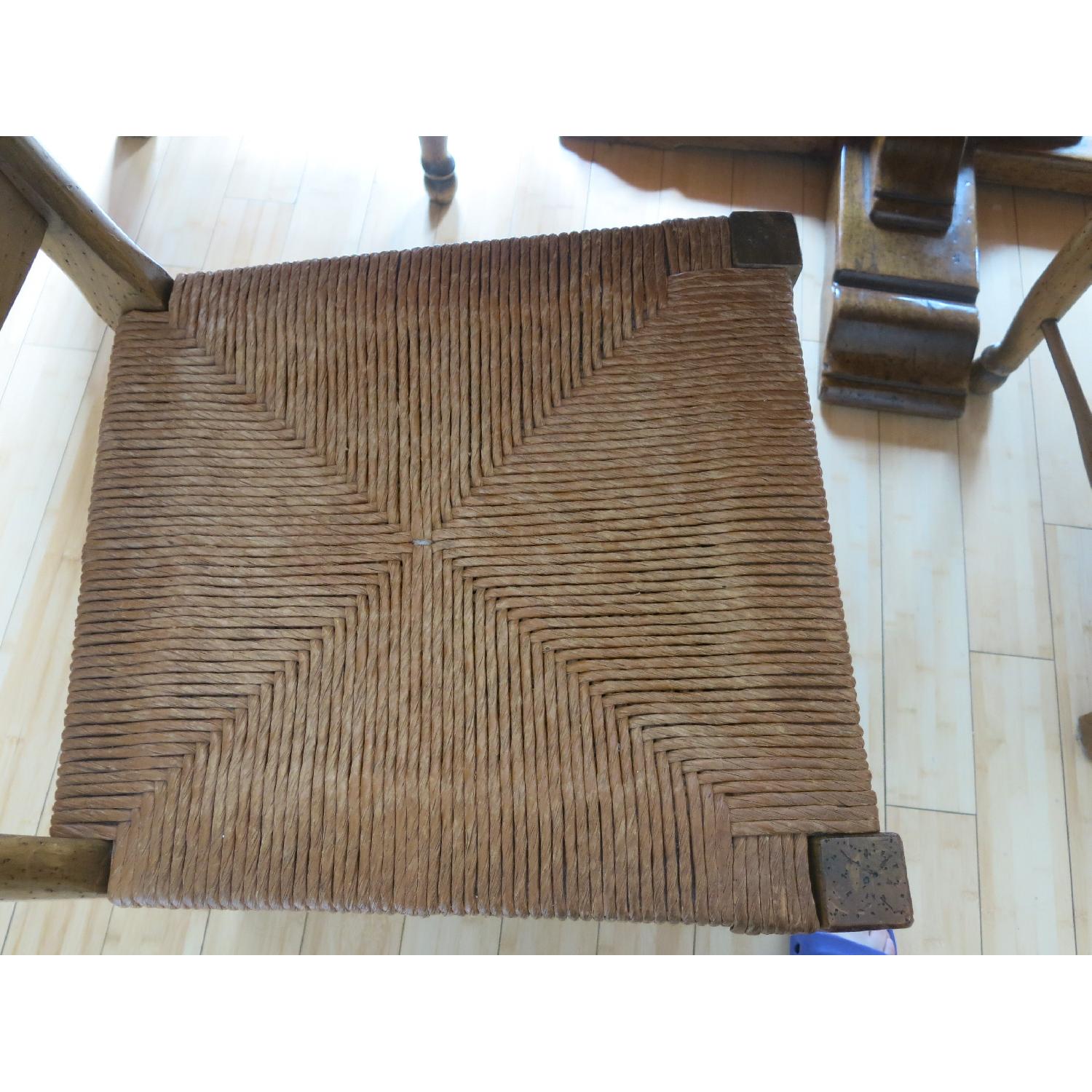 Solid Wood Round Dining Table w/ 6 Chairs - image-2