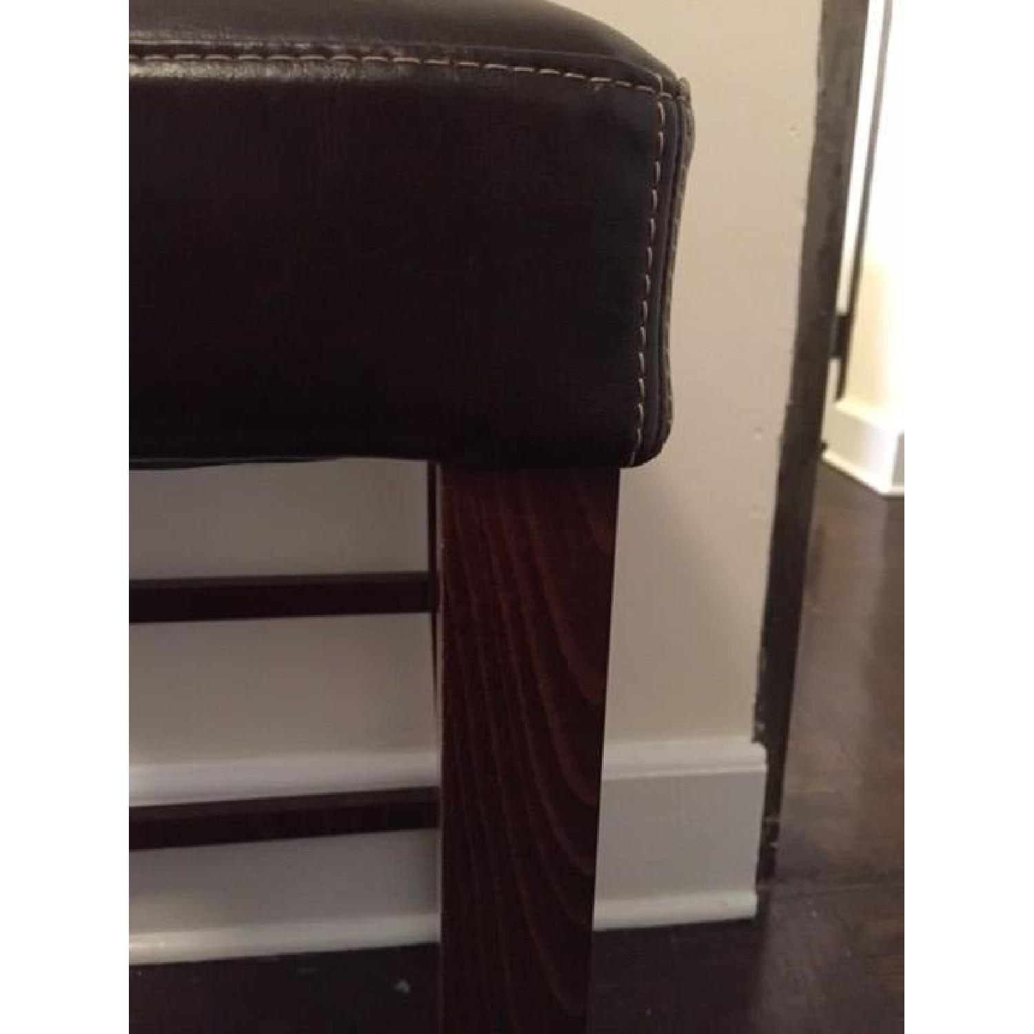 Italian Leather Bar Stools - image-6