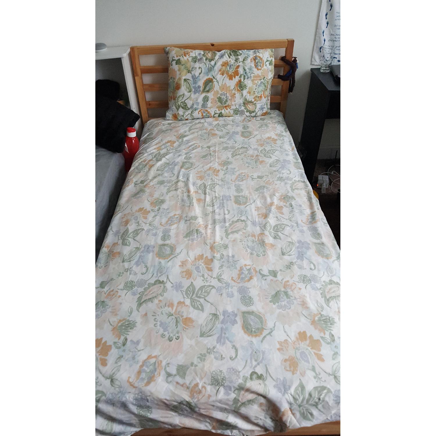 Ikea Tarva Twin Bed w/ Luroy Slats AptDeco