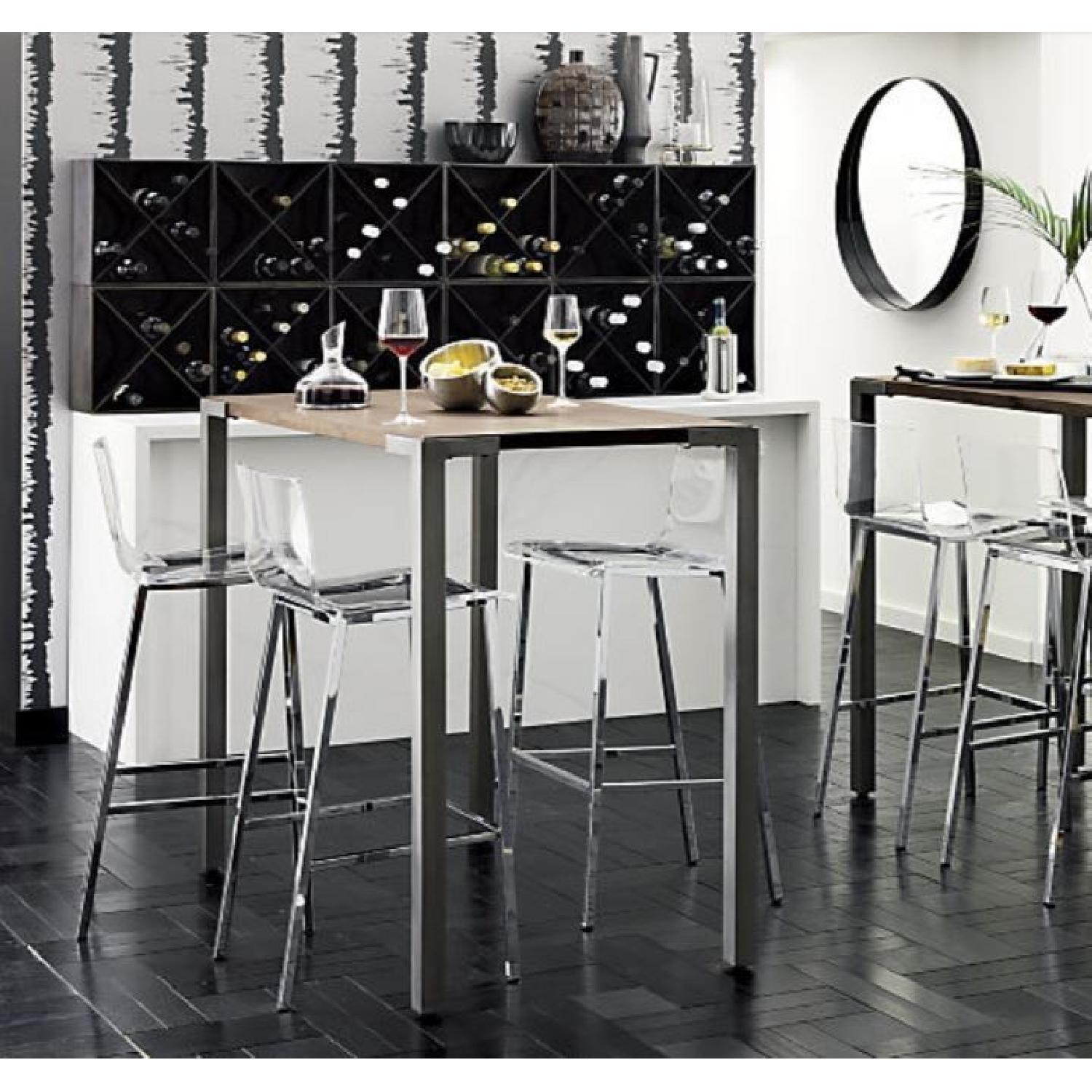 CB2 Vapor Clear Acrylic Bar Stools - image-1