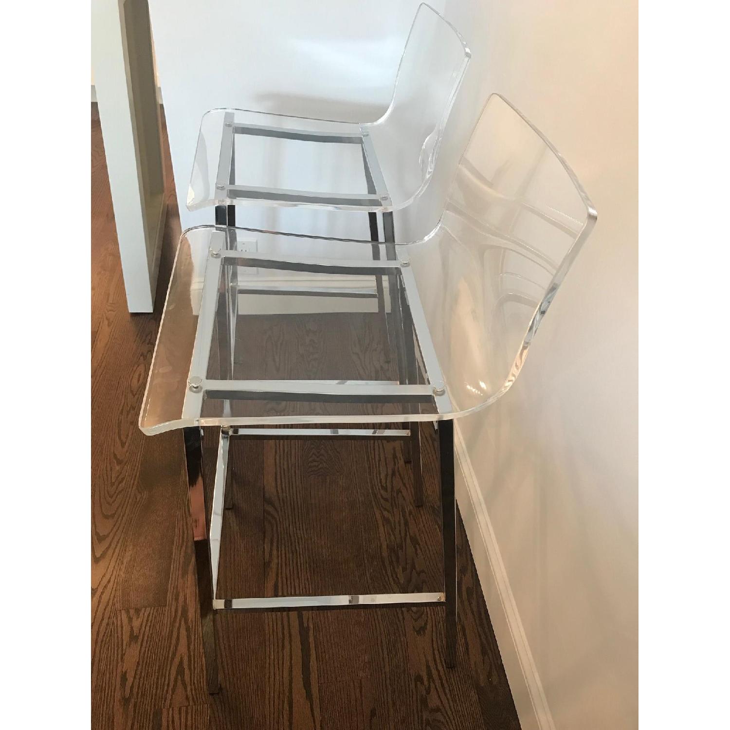 CB2 Vapor Clear Acrylic Bar Stools AptDeco