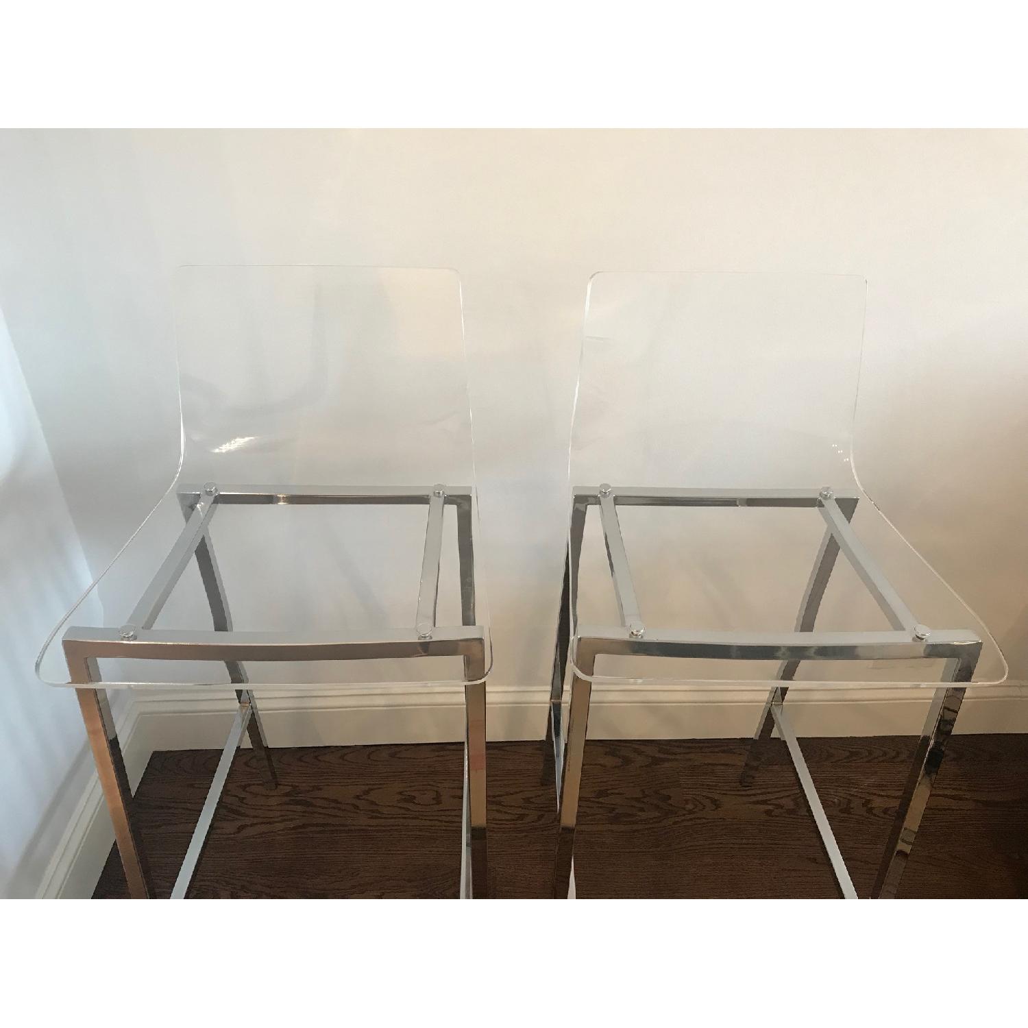 CB2 Vapor Clear Acrylic Bar Stools AptDeco
