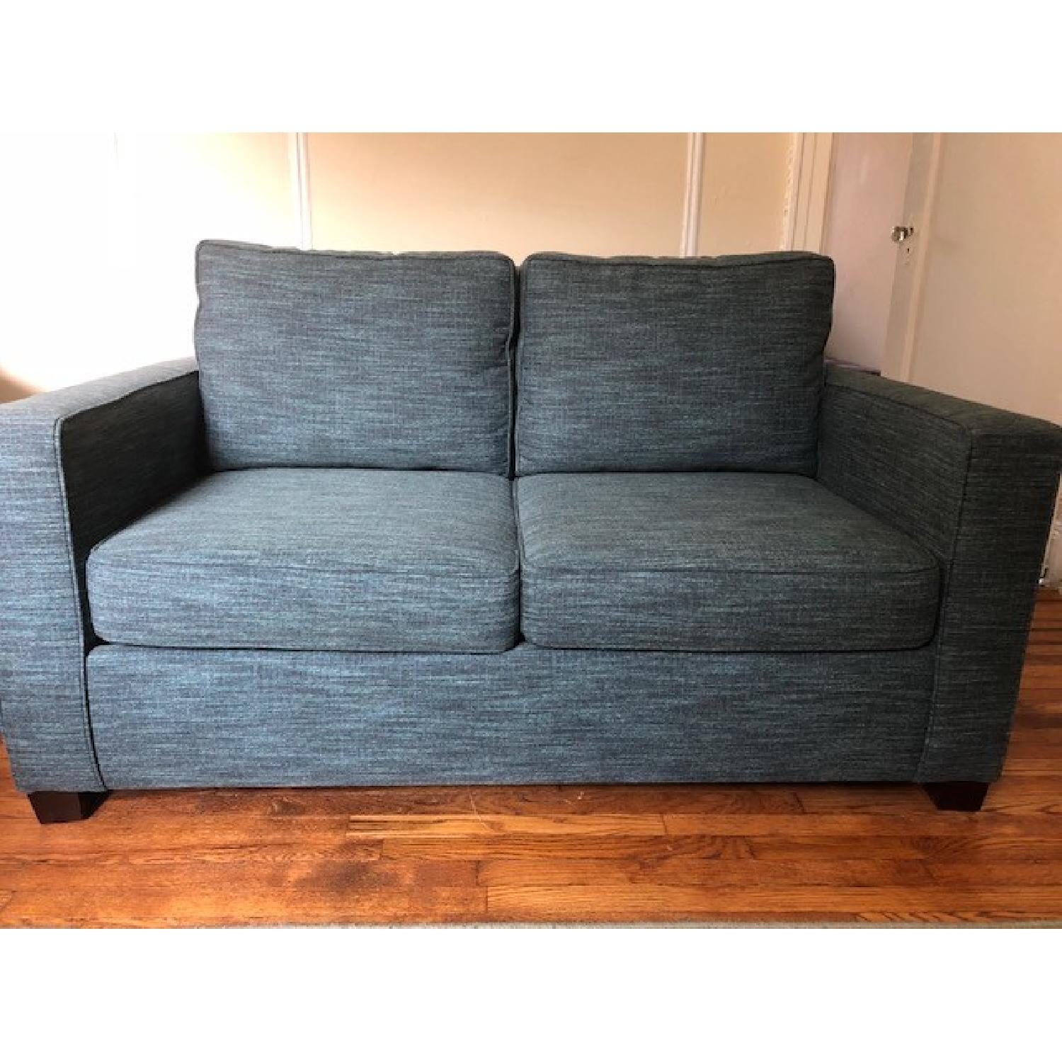 West Elm Henry Basic Twin Sleeper Sofa in Heathered Tweed - image-1