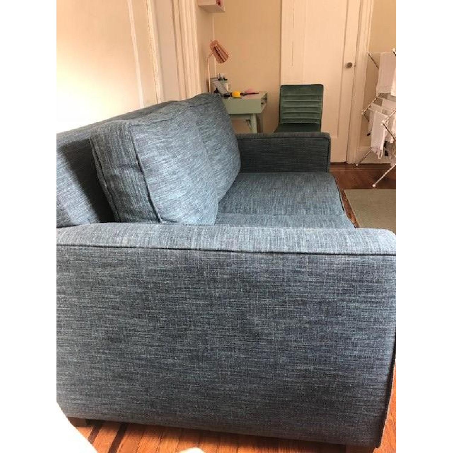 West Elm Henry Basic Twin Sleeper Sofa in Heathered Tweed - image-2