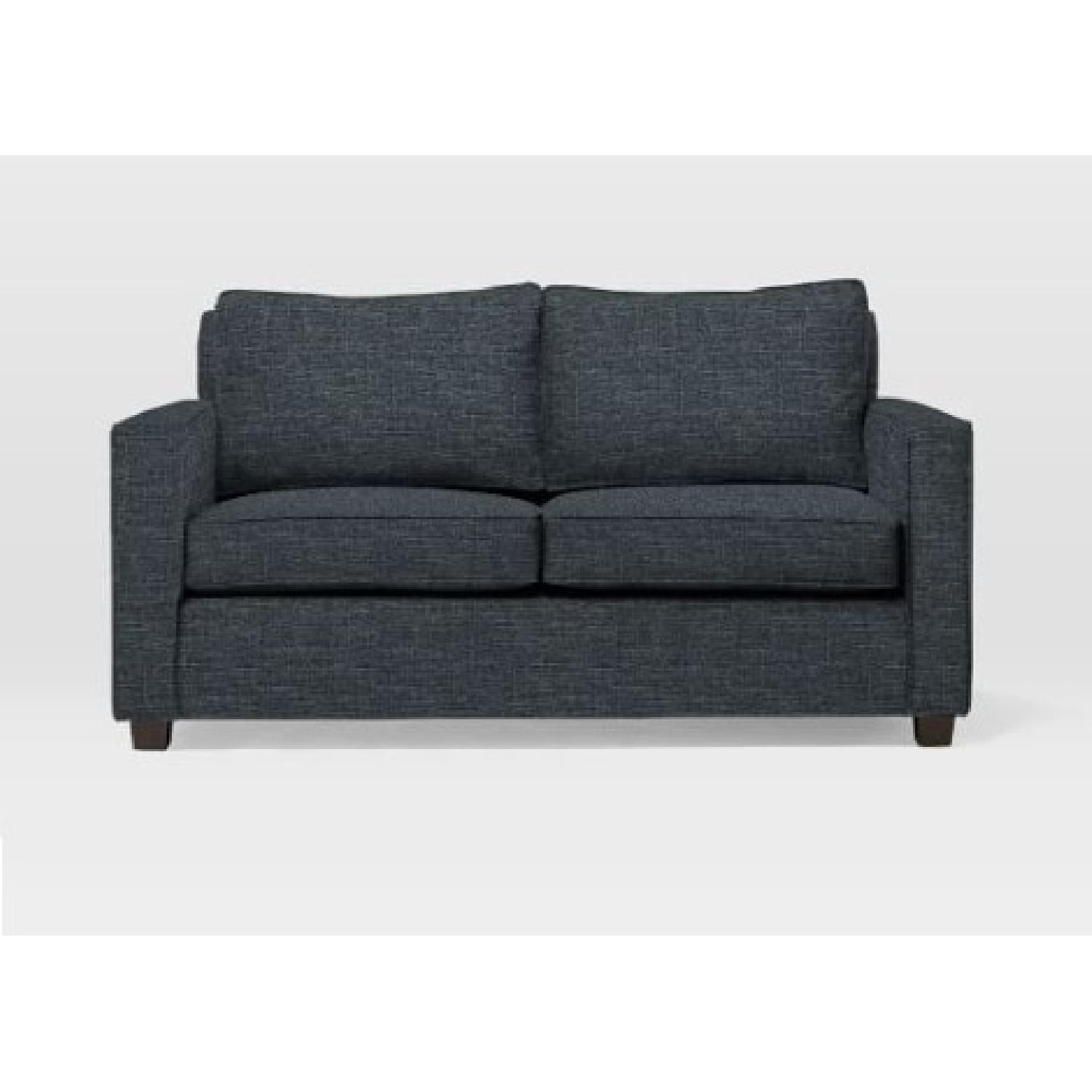 West Elm Henry Basic Twin Sleeper Sofa in Heathered Tweed - image-7
