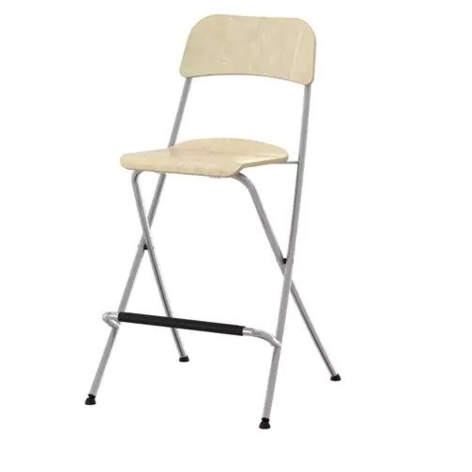 Ikea Bjorkudden Counter Height Table w/ 4 Franklin Stools - image-6