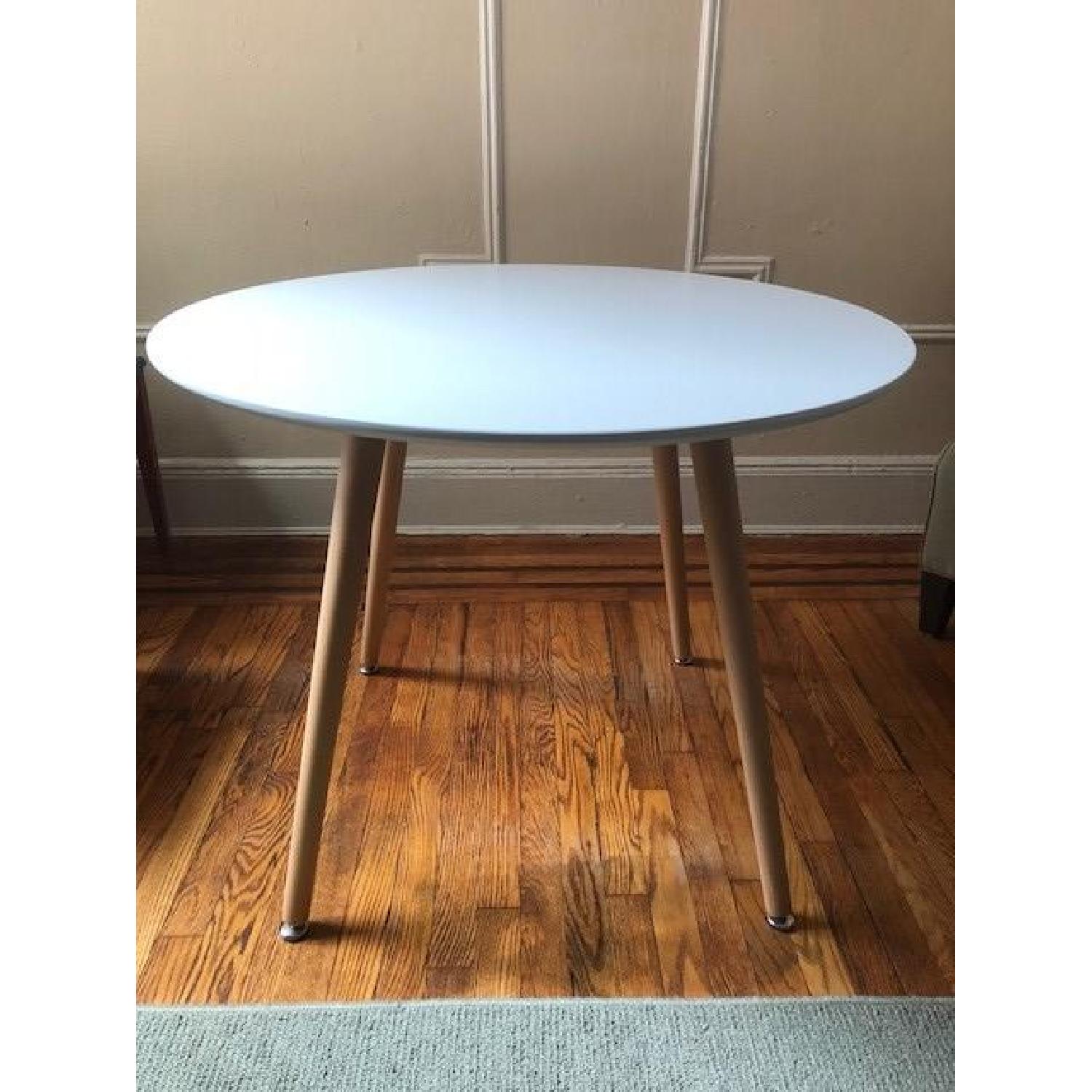 Modway Circular Dining Table in White - image-1