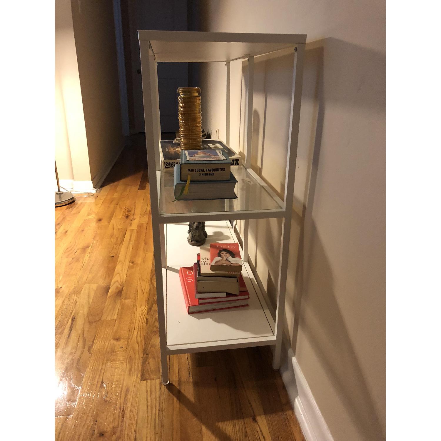 Ikea Vittsjo Metal & Glass Shelving Unit - image-2