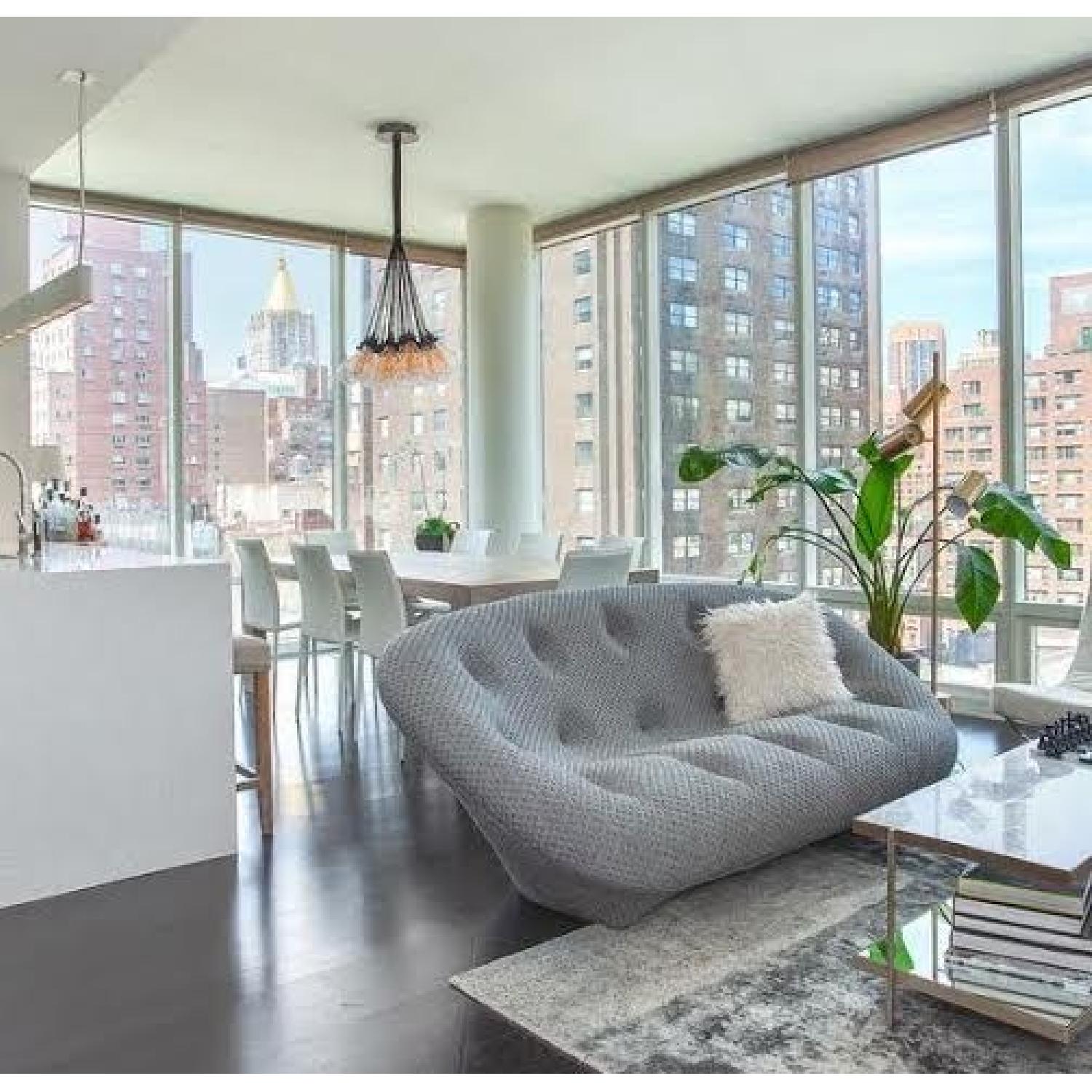 Modloft Varick Dining Chairs in Eggshell Reclaimed Leather - image-1