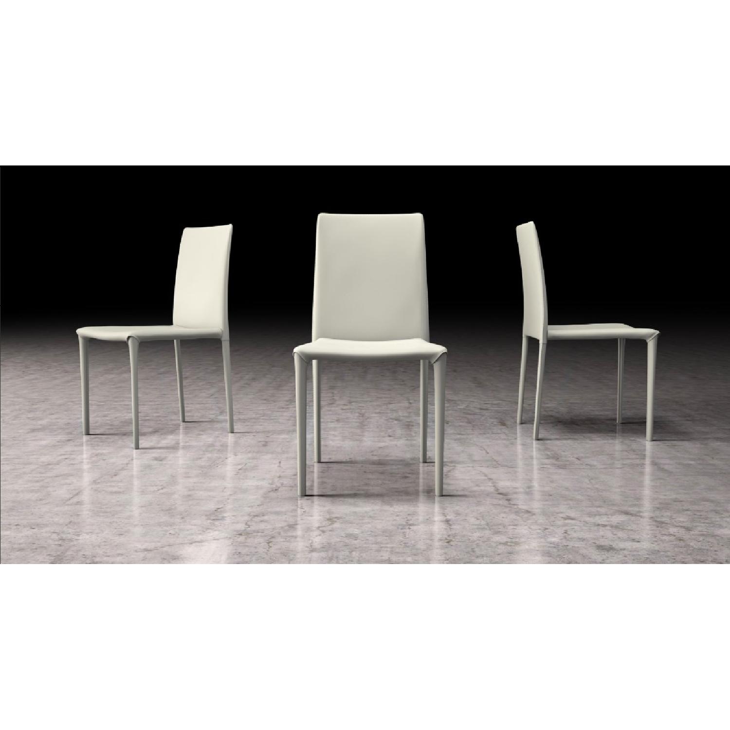 Modloft Varick Dining Chairs in Eggshell Reclaimed Leather - image-2