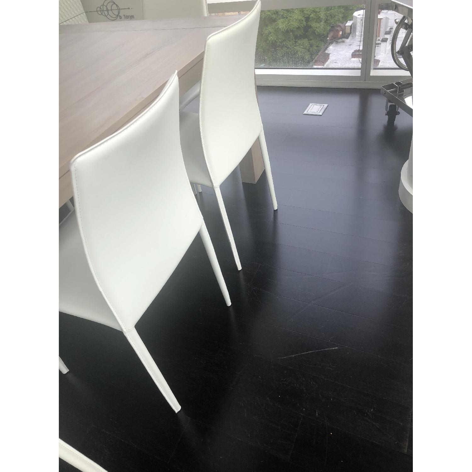 Modloft Varick Dining Chairs in Eggshell Reclaimed Leather - image-3