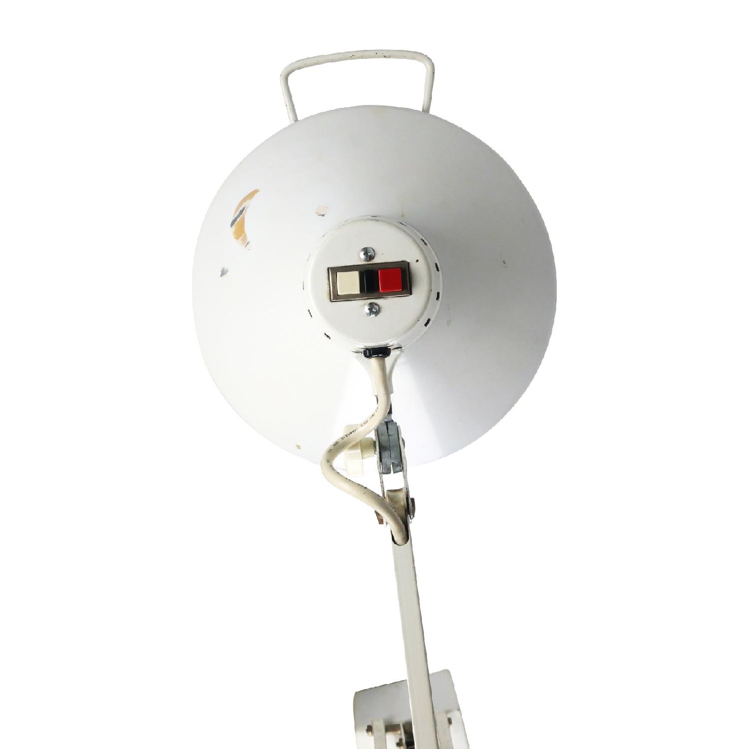 Vintage White Mid-Century Modern Drafting Lamp - image-4