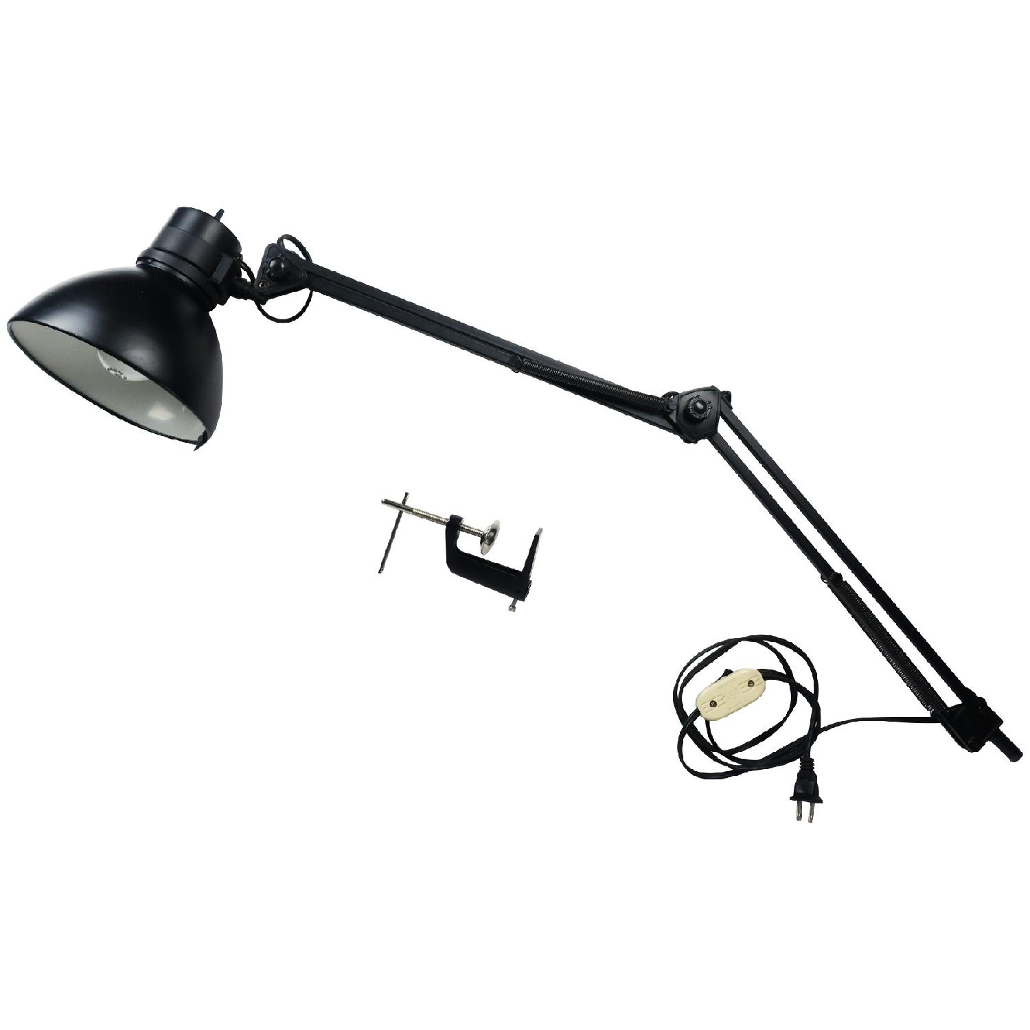 Vintage Black Drafting Lamp - image-2