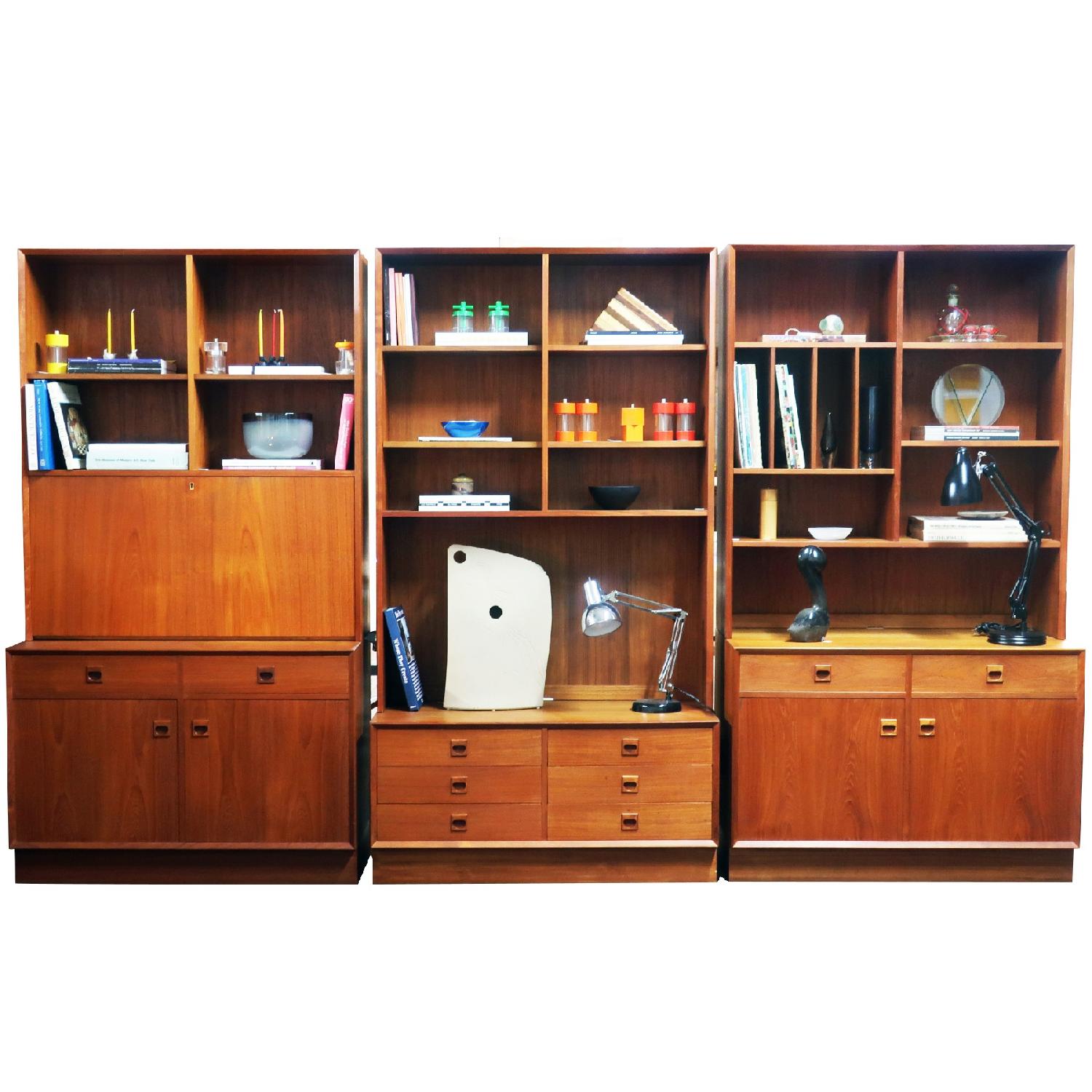 Erik Brouer for Brouer Mobelfabrik Danish Teak Wall Unit - image-7