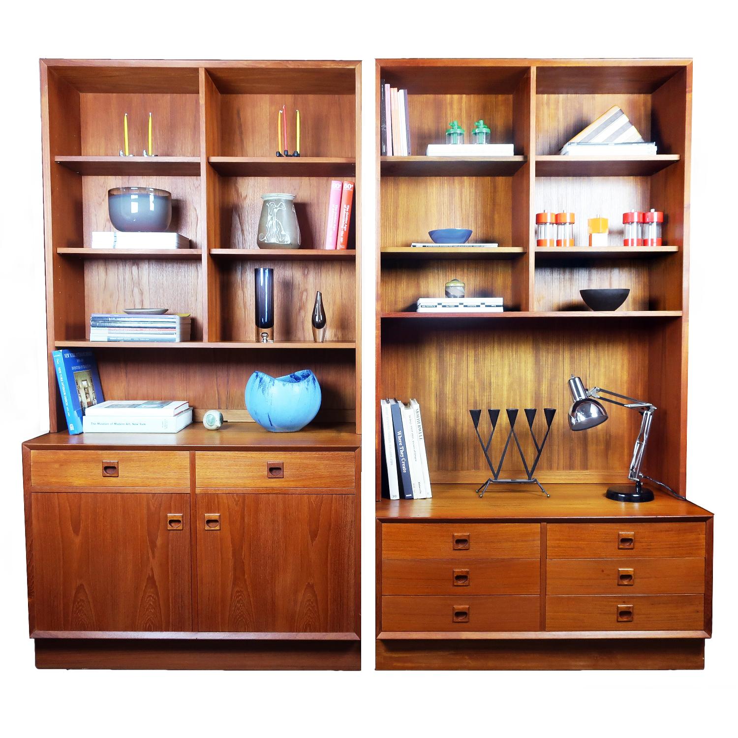 Erik Brouer for Brouer Mobelfabrik Danish Teak Wall Unit - image-8