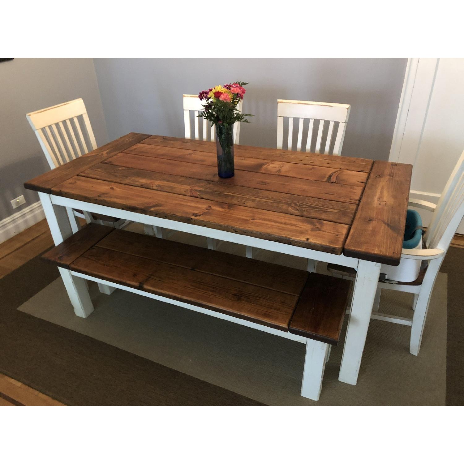 Reclaimed Barn Wood 6-Piece Dining Set - image-1