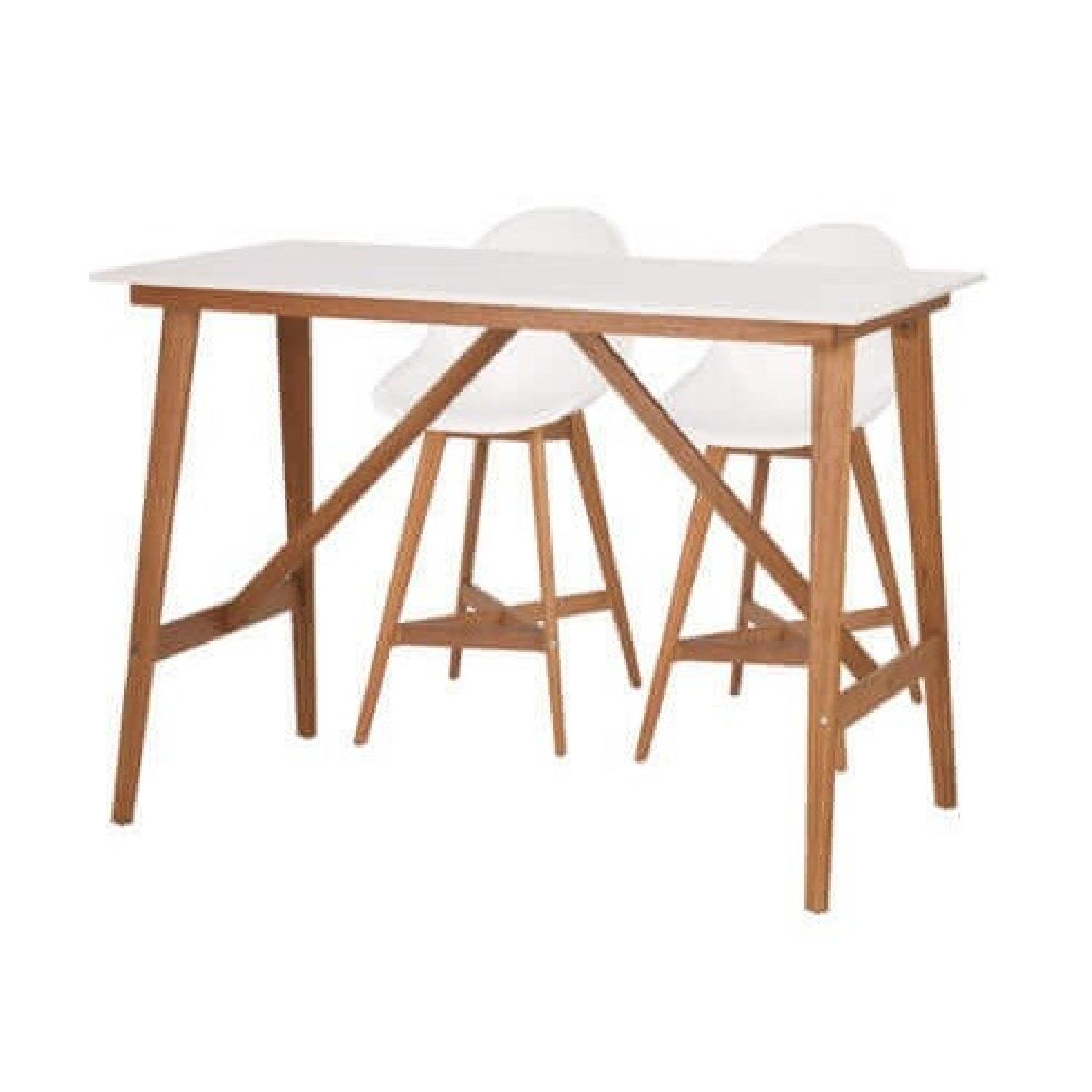 Ikea High Table w/ 2 Chairs - AptDeco