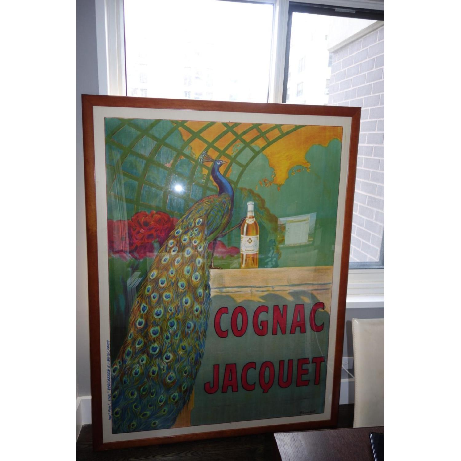 Framed Vintage Cognac Jacquet Poster - image-1