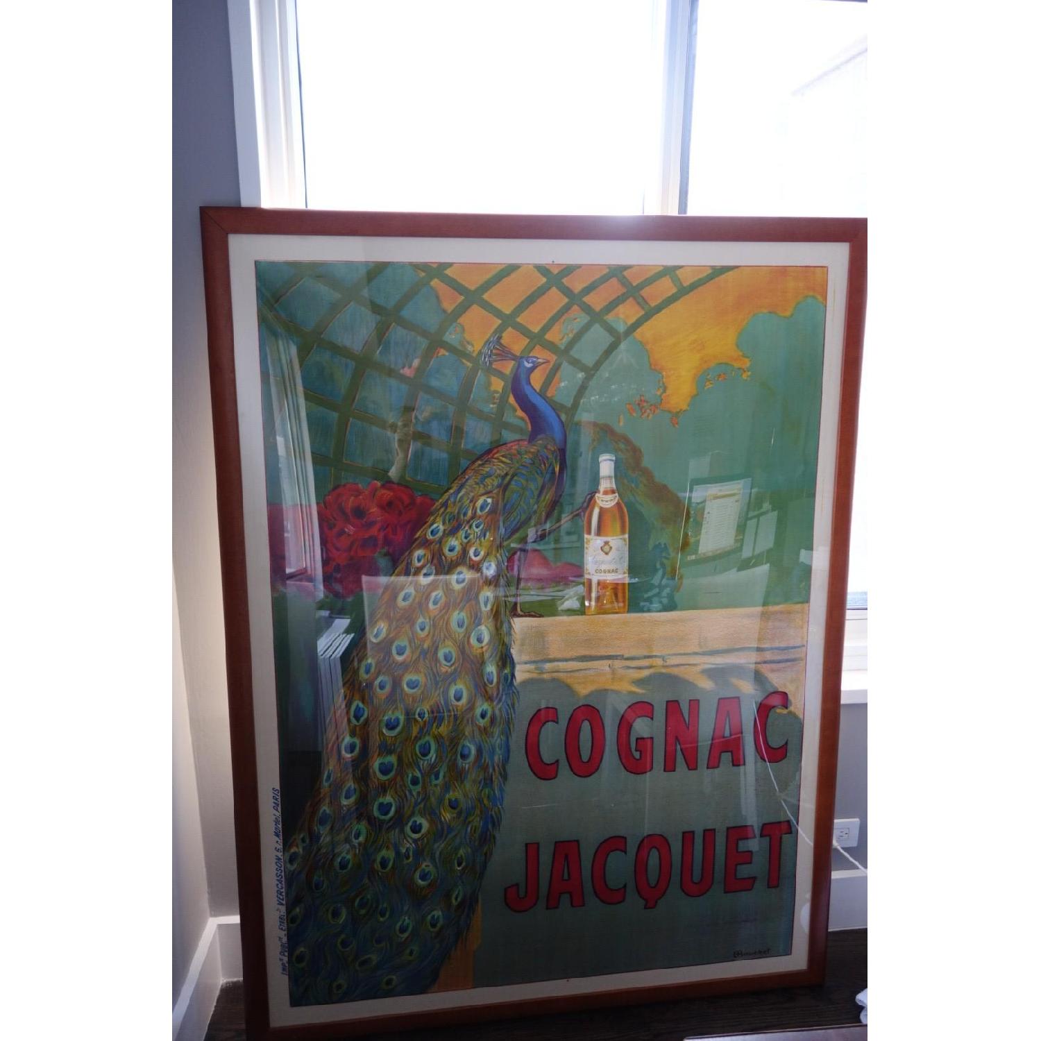 Framed Vintage Cognac Jacquet Poster - image-2