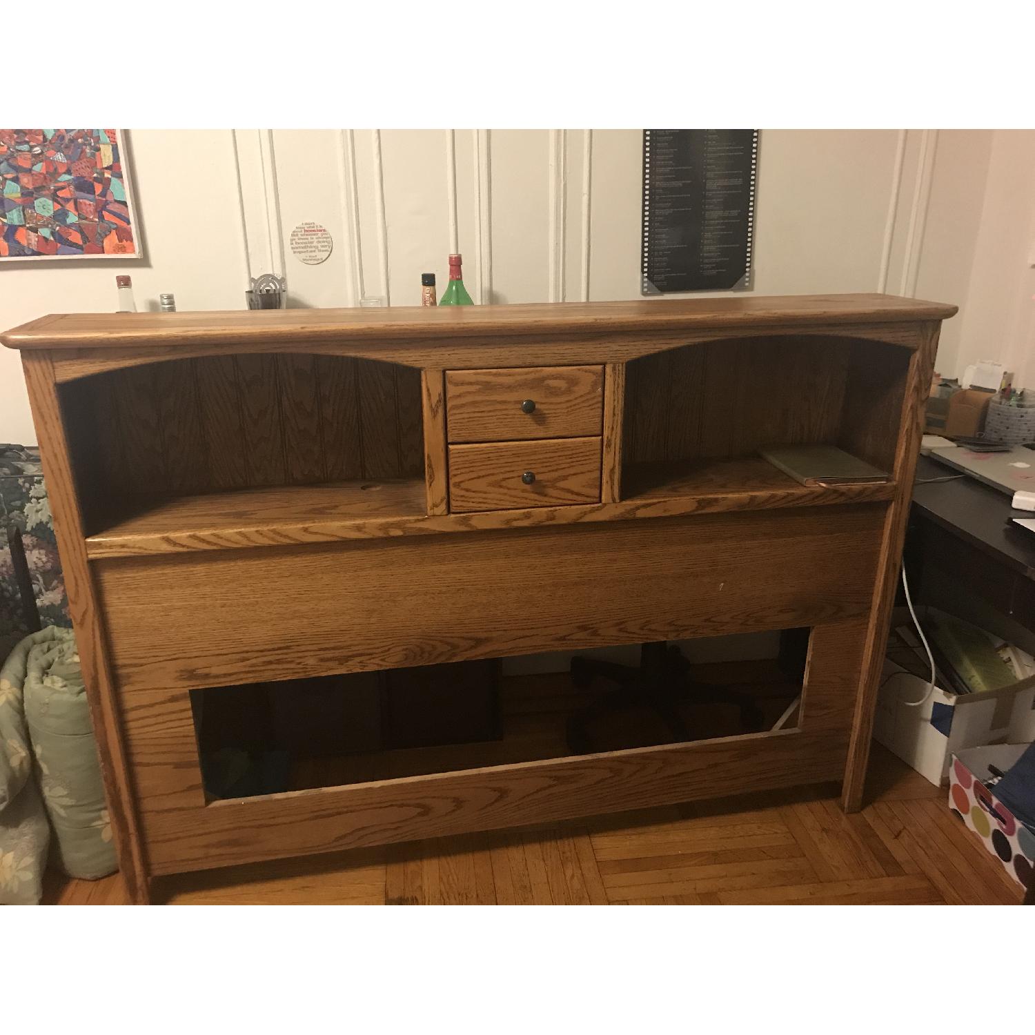 Blackhawk Furniture Bookcase Headboard AptDeco